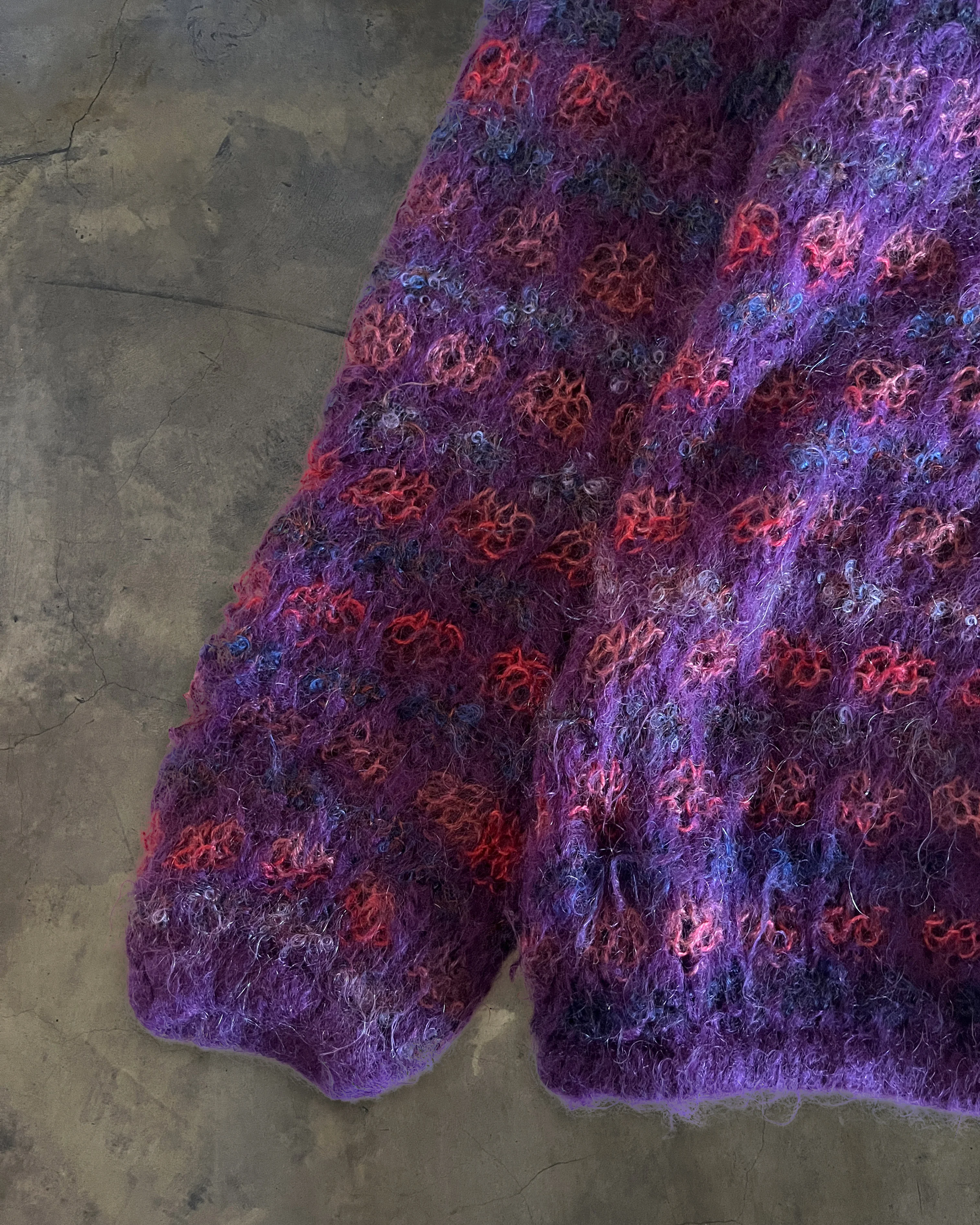 JUNYA WATANABE CDG AW2006 MOHAIR KNIT HOODIE - Image 3