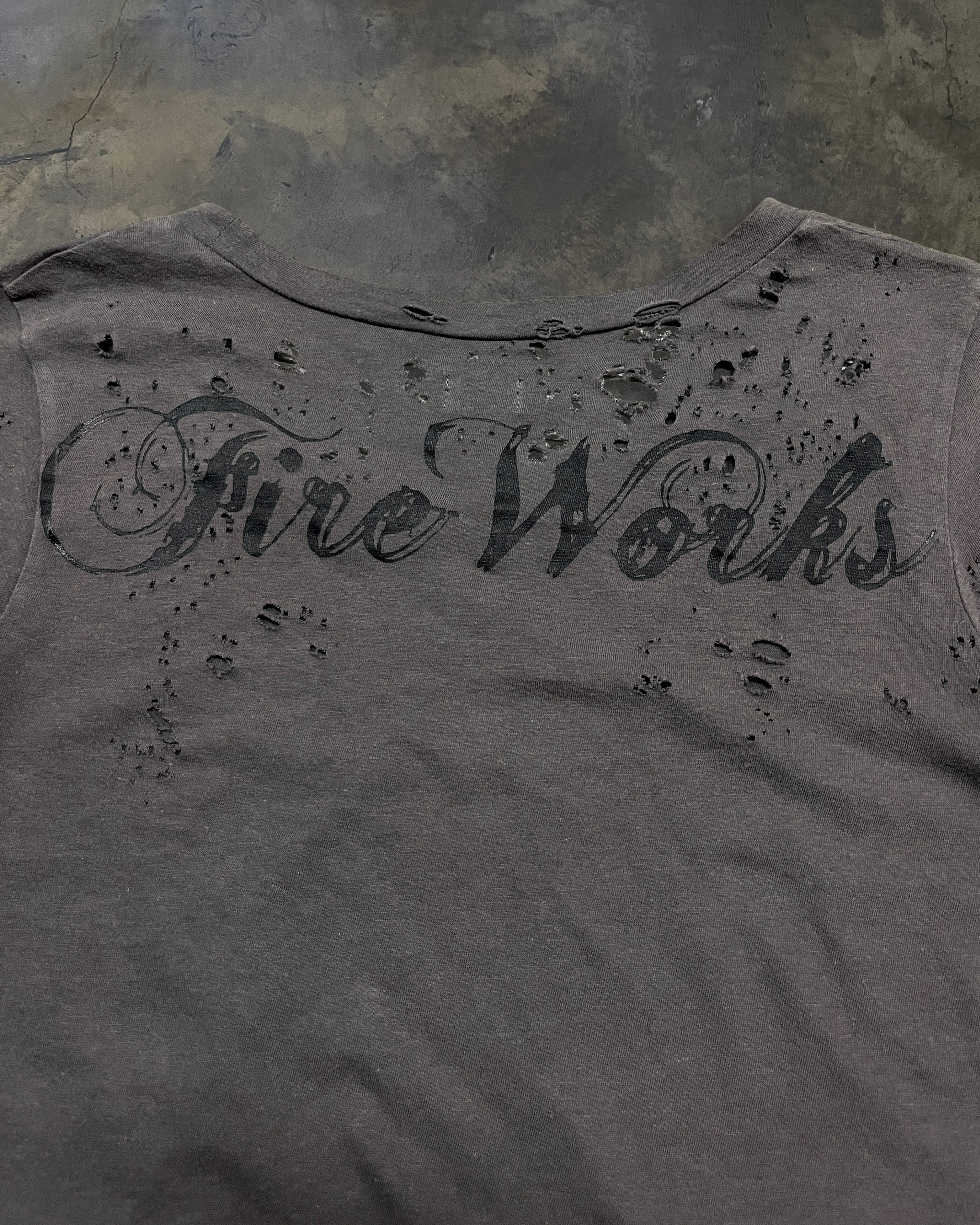 L.G.B. "FIRE WORKS" DISTRESSED TEE - Image 4