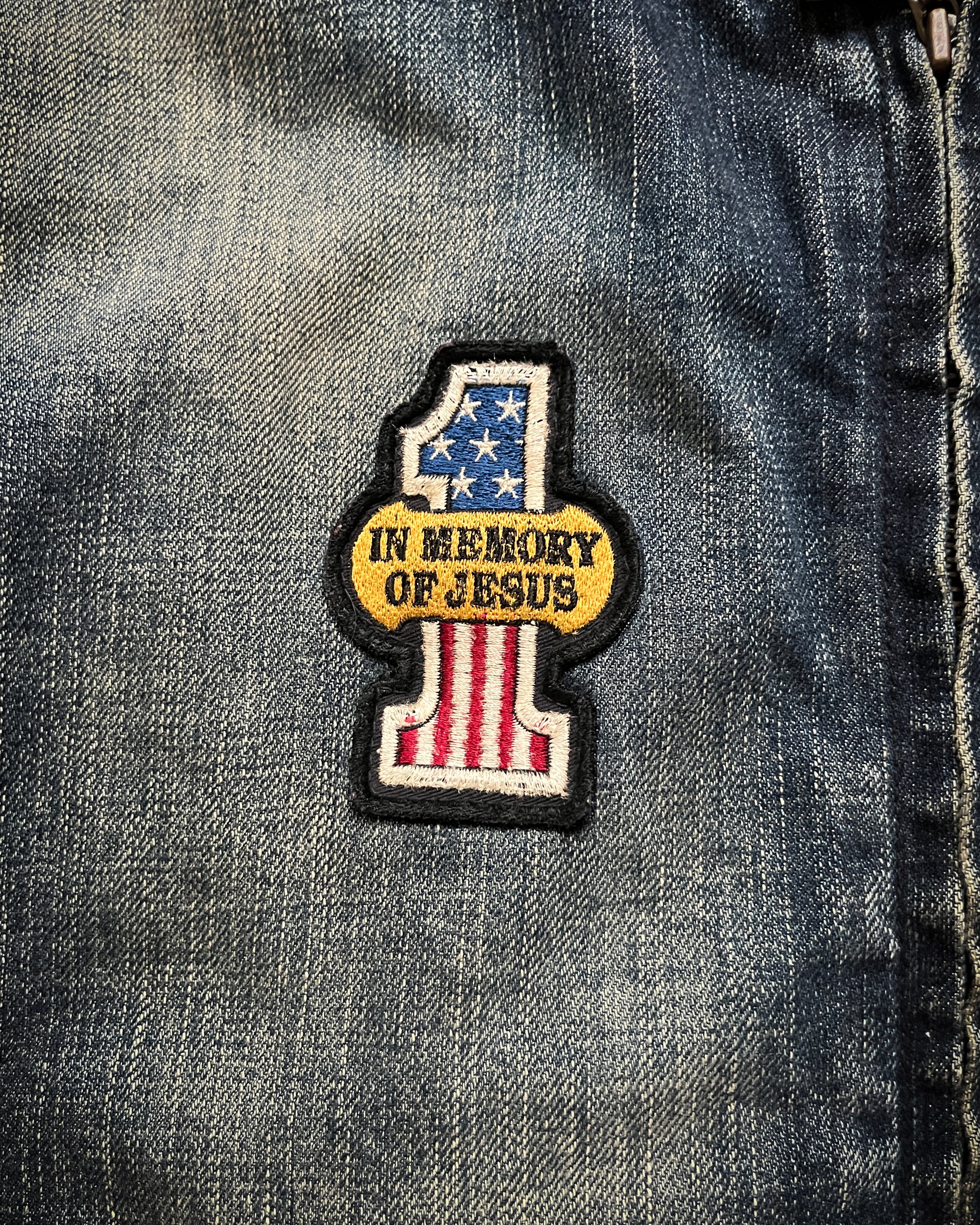 LED RECHWE DENIM RIDERS JACKET - Image 4