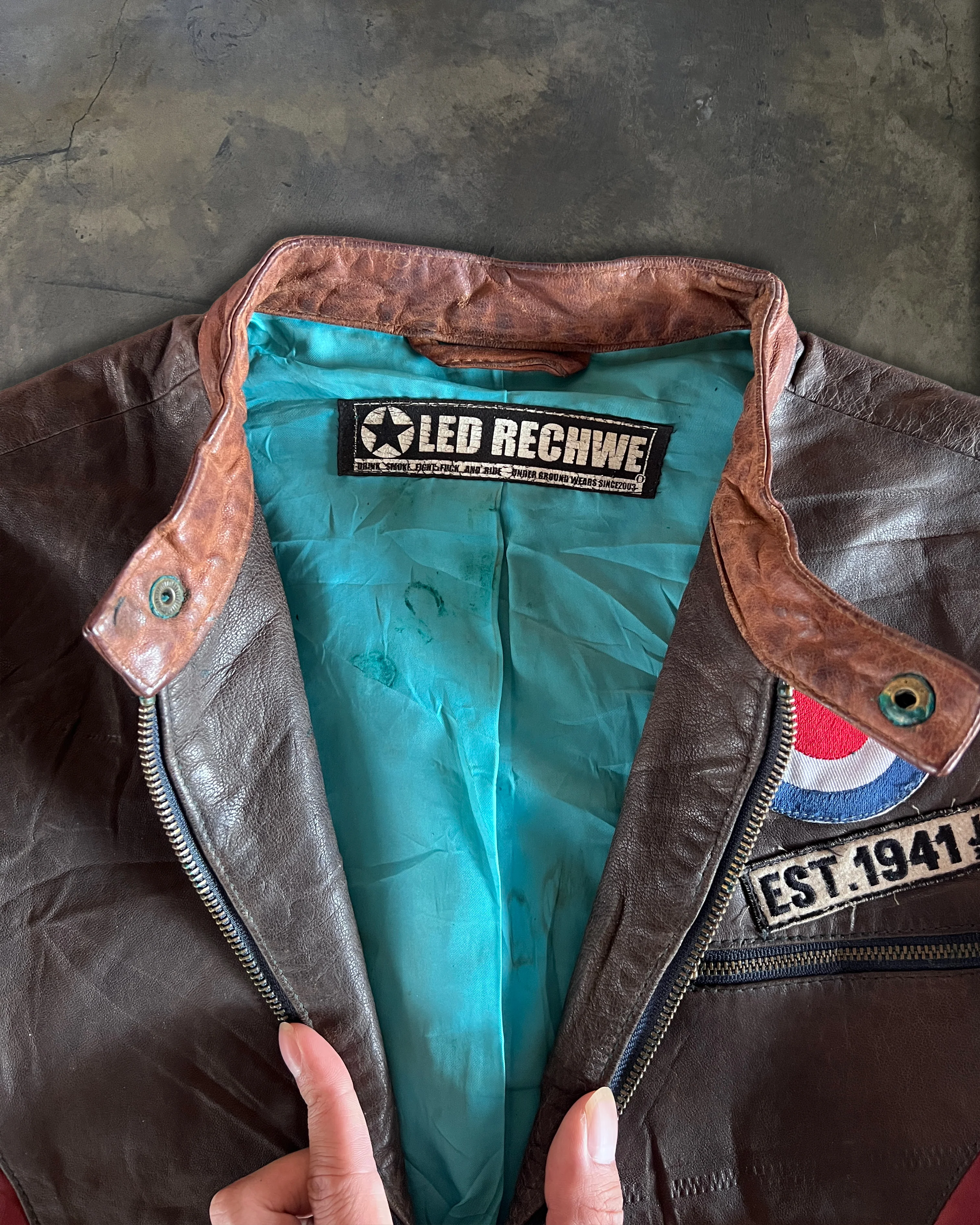 2000s LED RECHWE SHEEPSKIN JACKET - Image 3