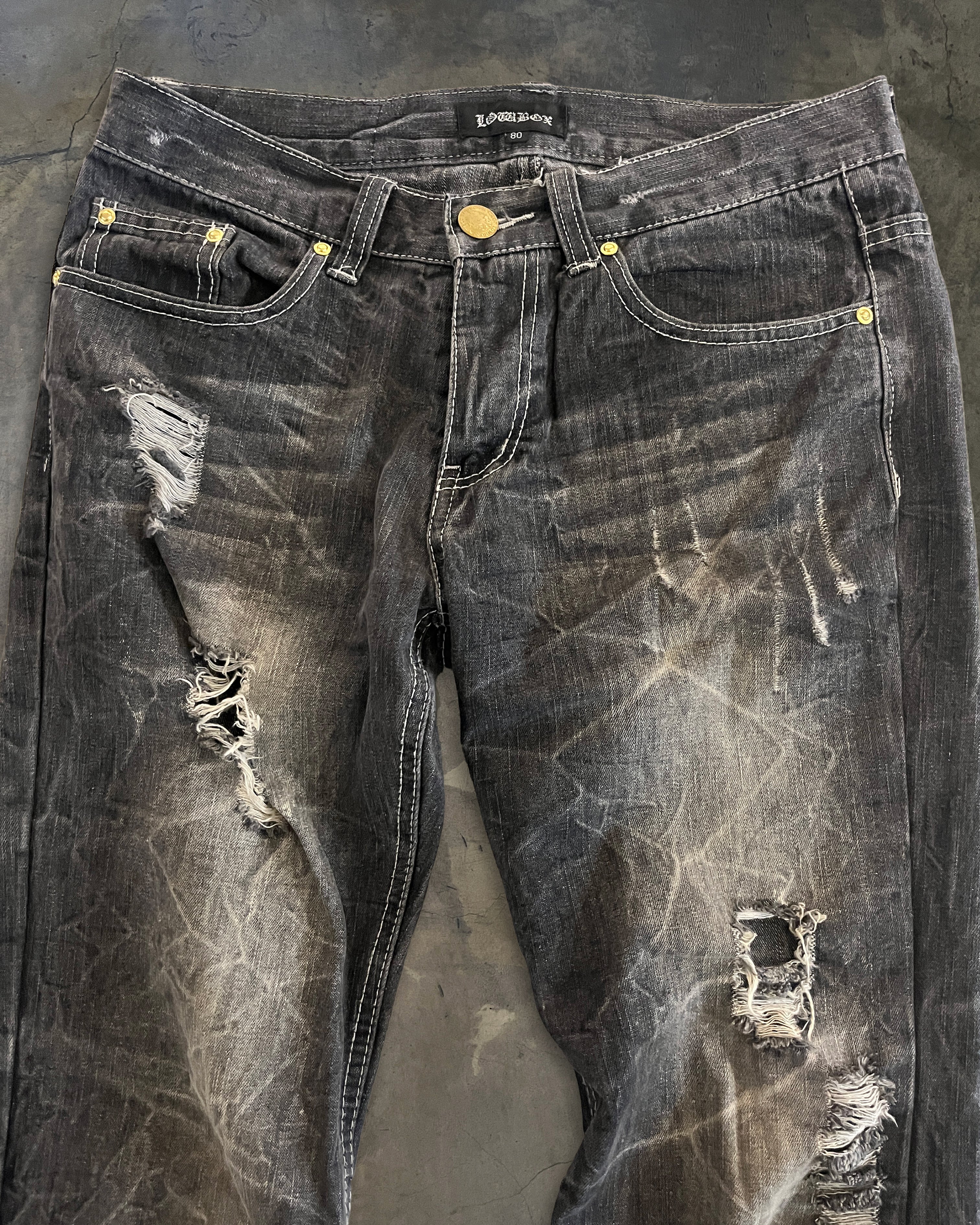 LOWBOX HONEYCOMB DARK WASH DENIM - Image 2
