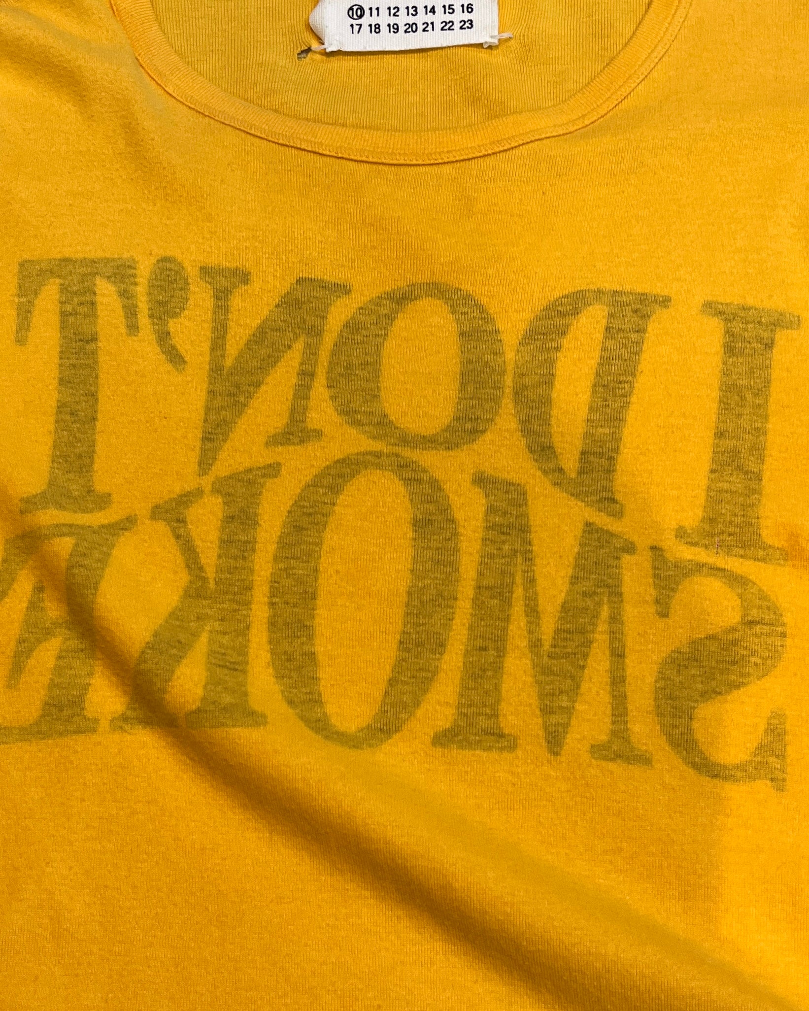 MAISON MARGIELA AW2006 “I DON’T SMOKE” REVERSIBLE SHORT SLEEVE T SHIRT - Image 4