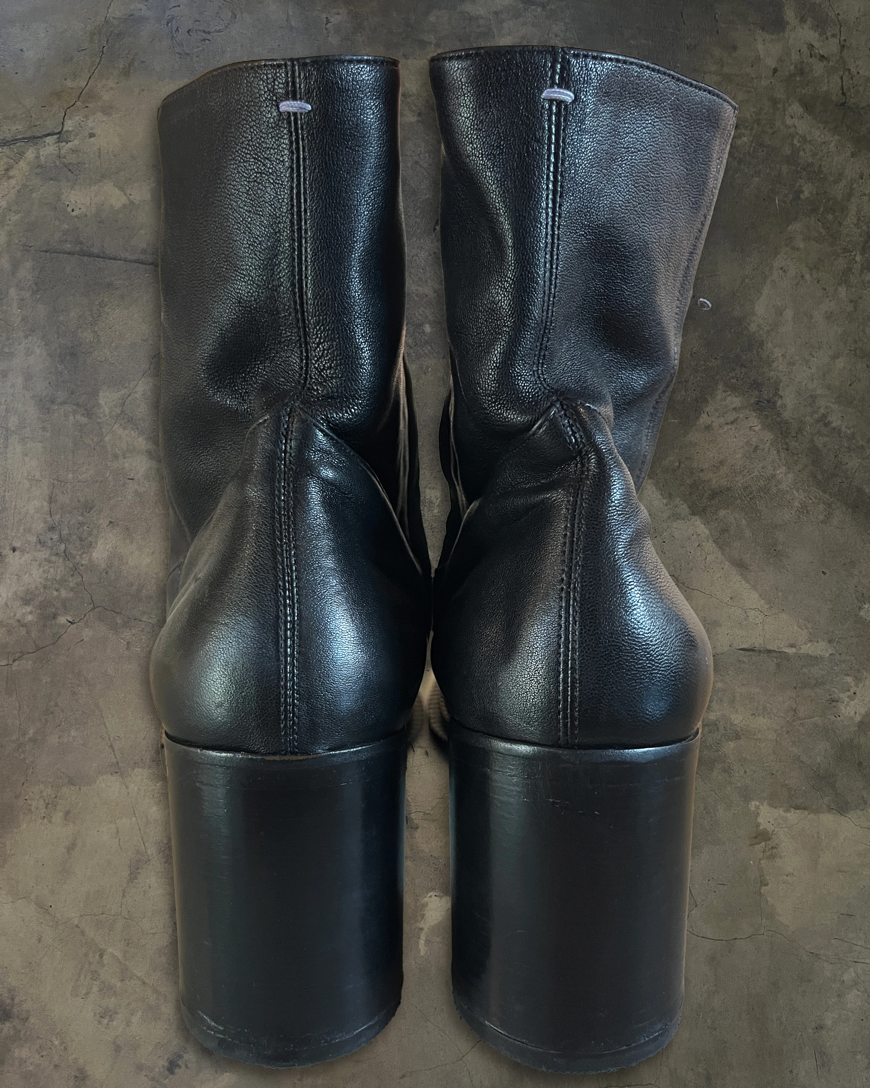 MAISON MARGIELA AW2019 RUNWAY CHUNKY HEEL BOOT - Image 4
