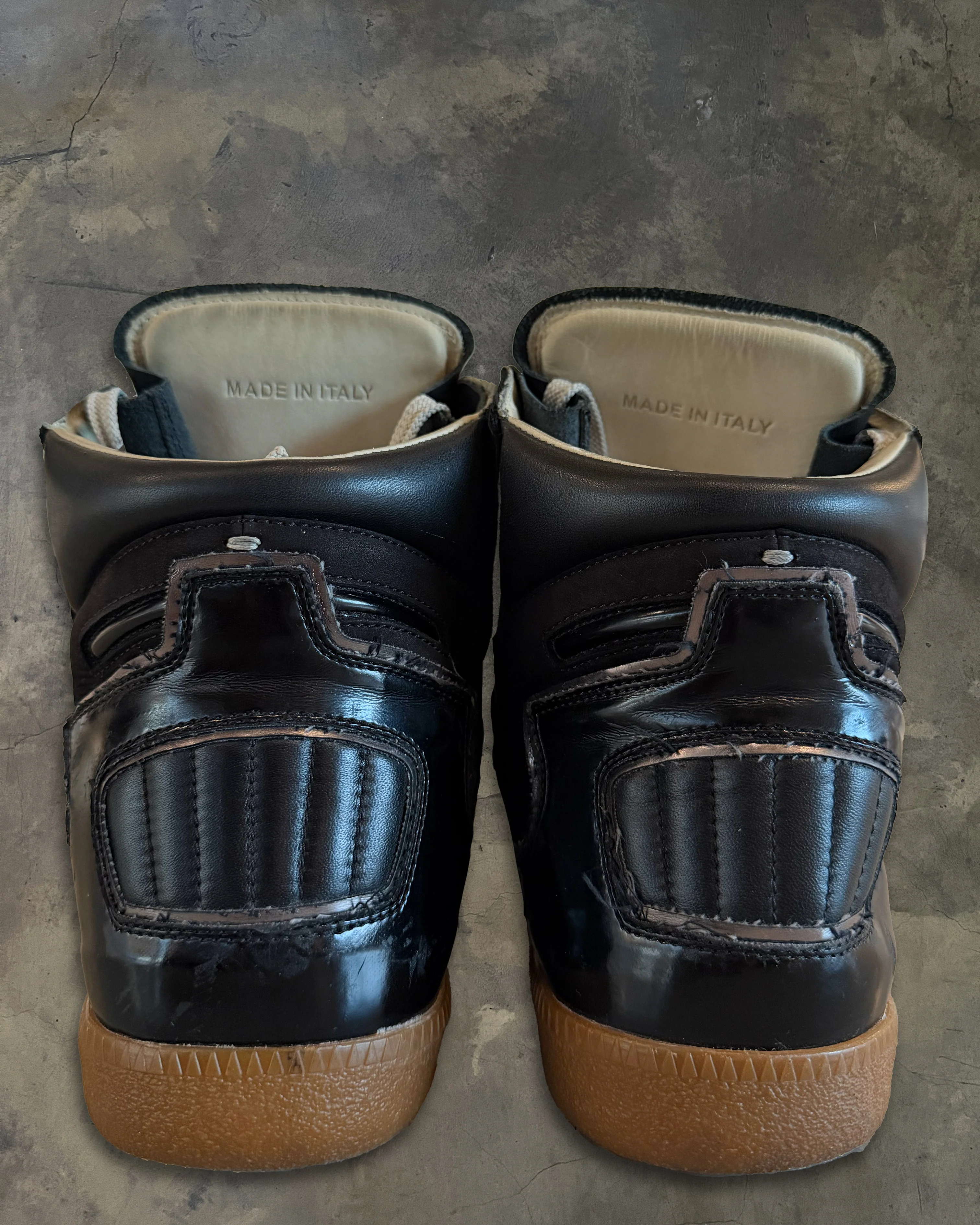 MAISON MARTIN MARGIELA SS2012 PATENT LEATHER HIGH TOPS - Image 5