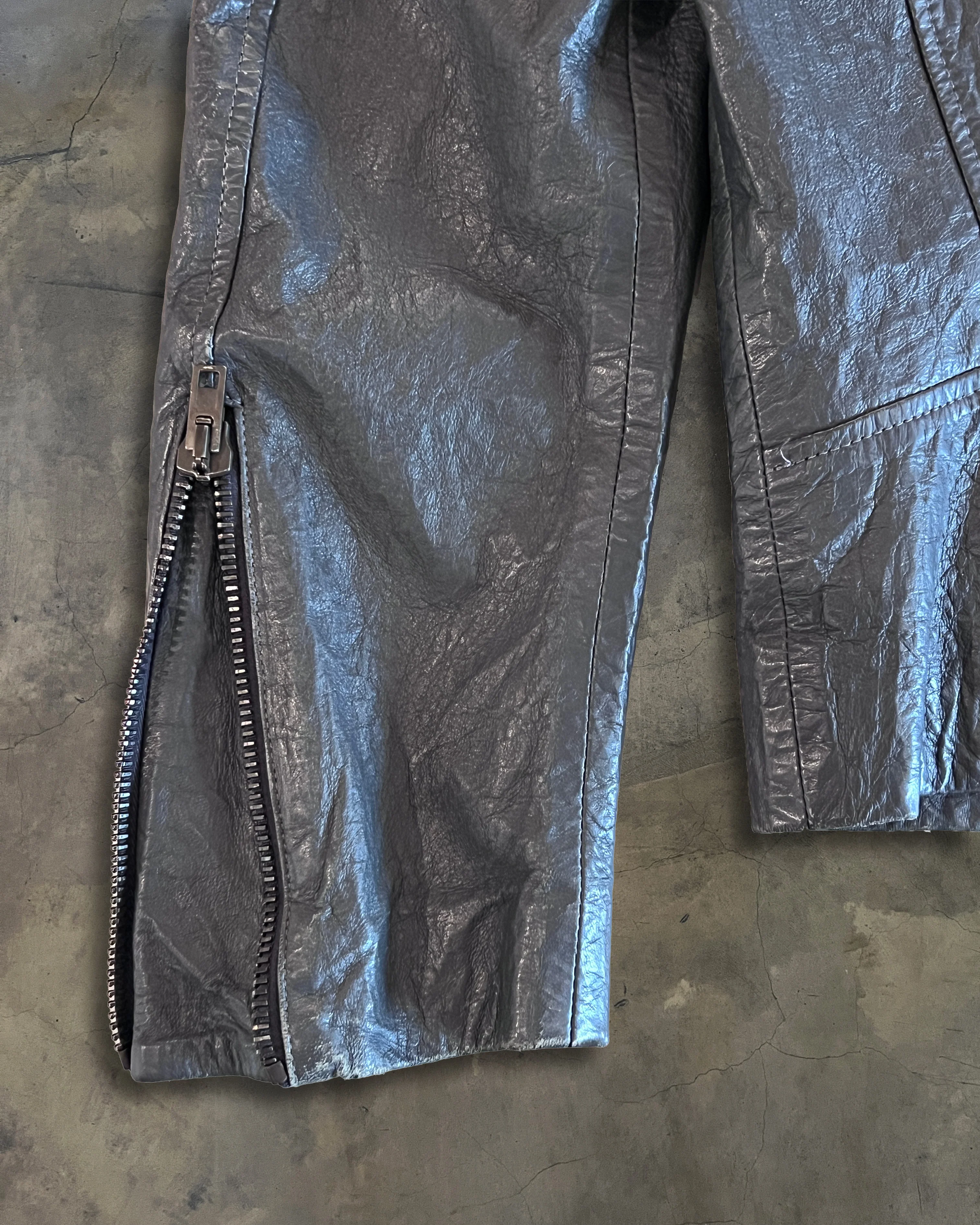 MAISON MARTIN MARGIELA SS2014 5-ZIP LEATHER JACKET - Image 9