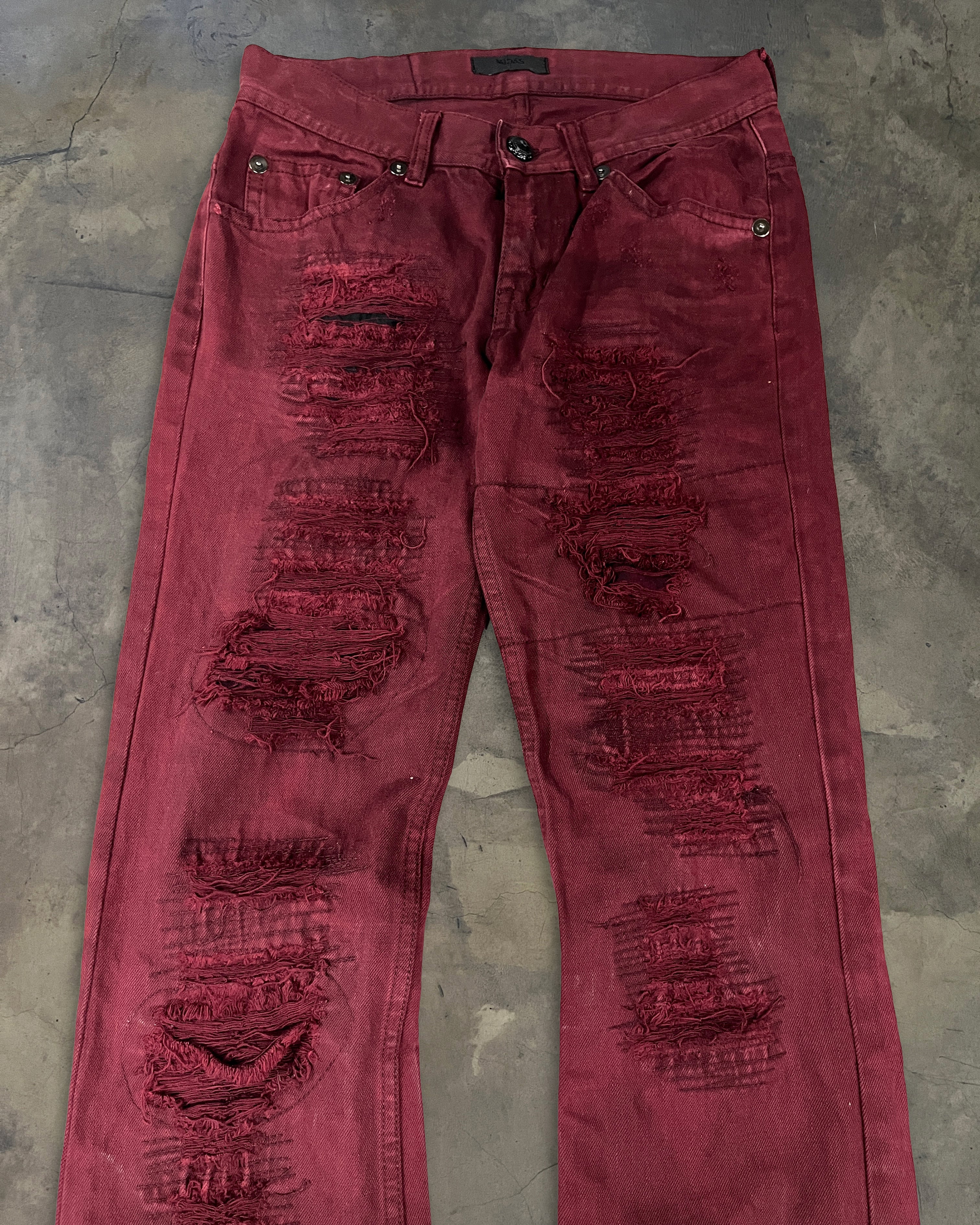 MIDAS BORO REPAIR DISTRESSED BLOOD DENIM ★★★ - Image 2