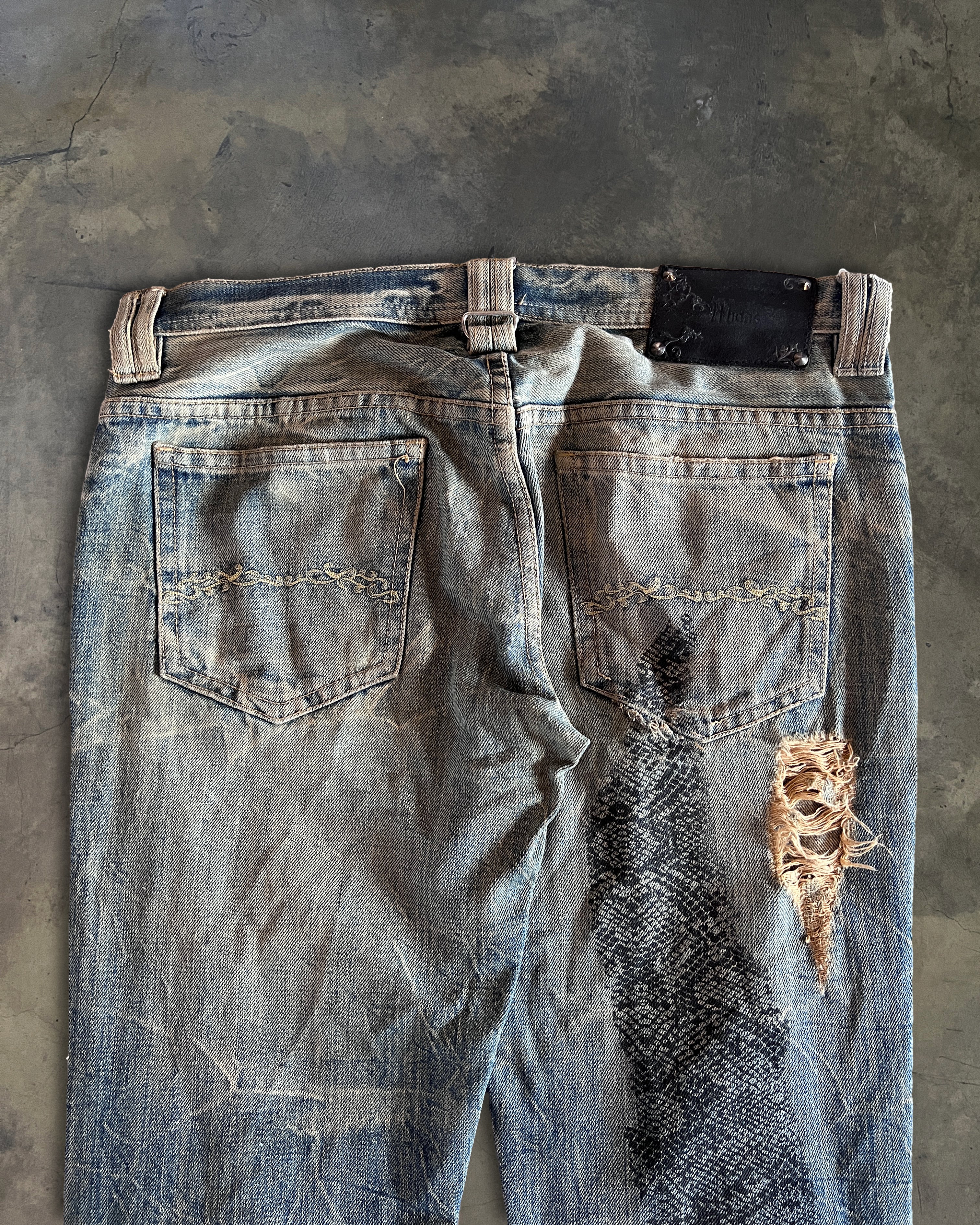 MIDAS HONEYCOMB SNAKE PRINT DENIM - Image 7