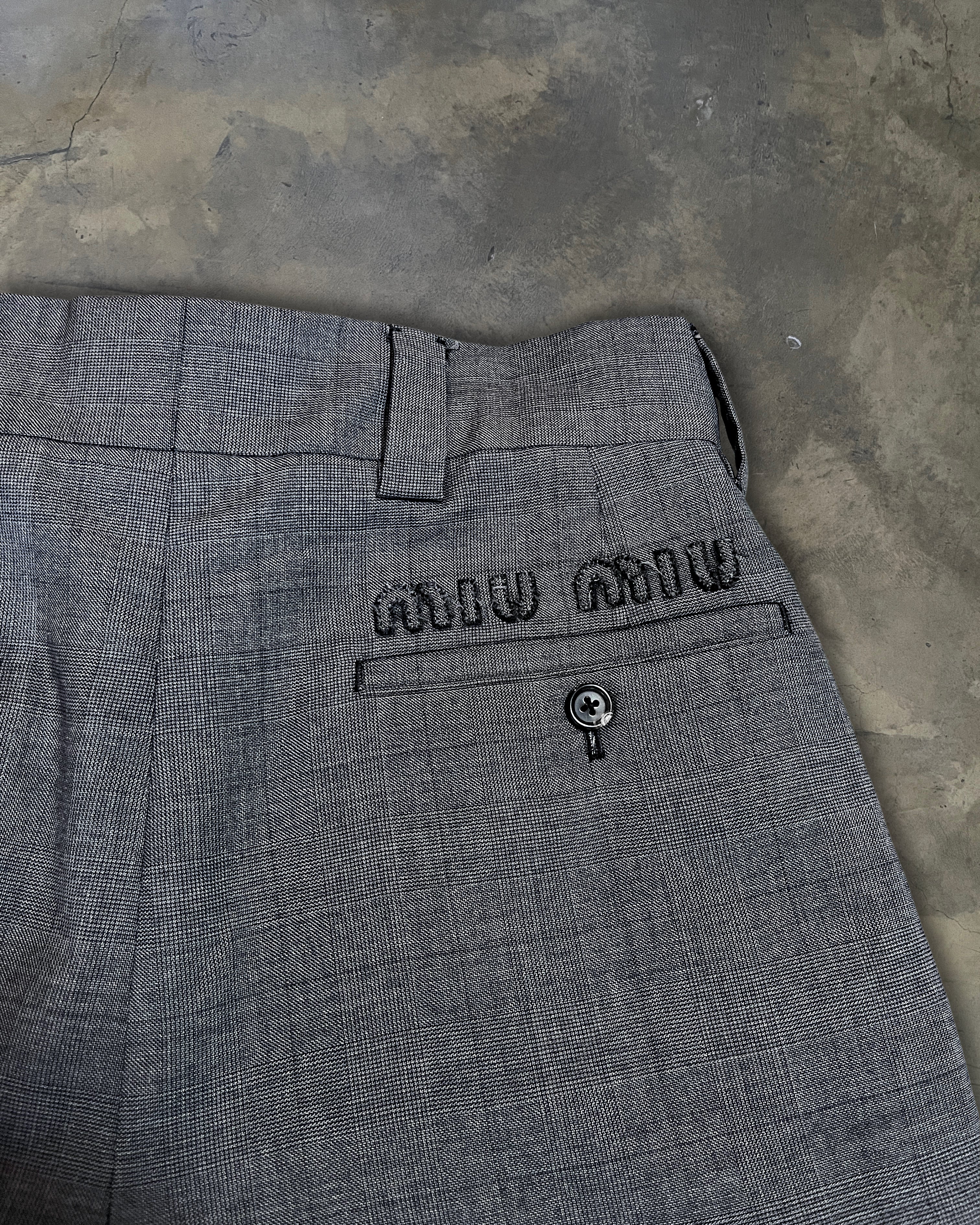 MIU MIU PRINCE OF WALES BERMUDA SHORTS - Image 3
