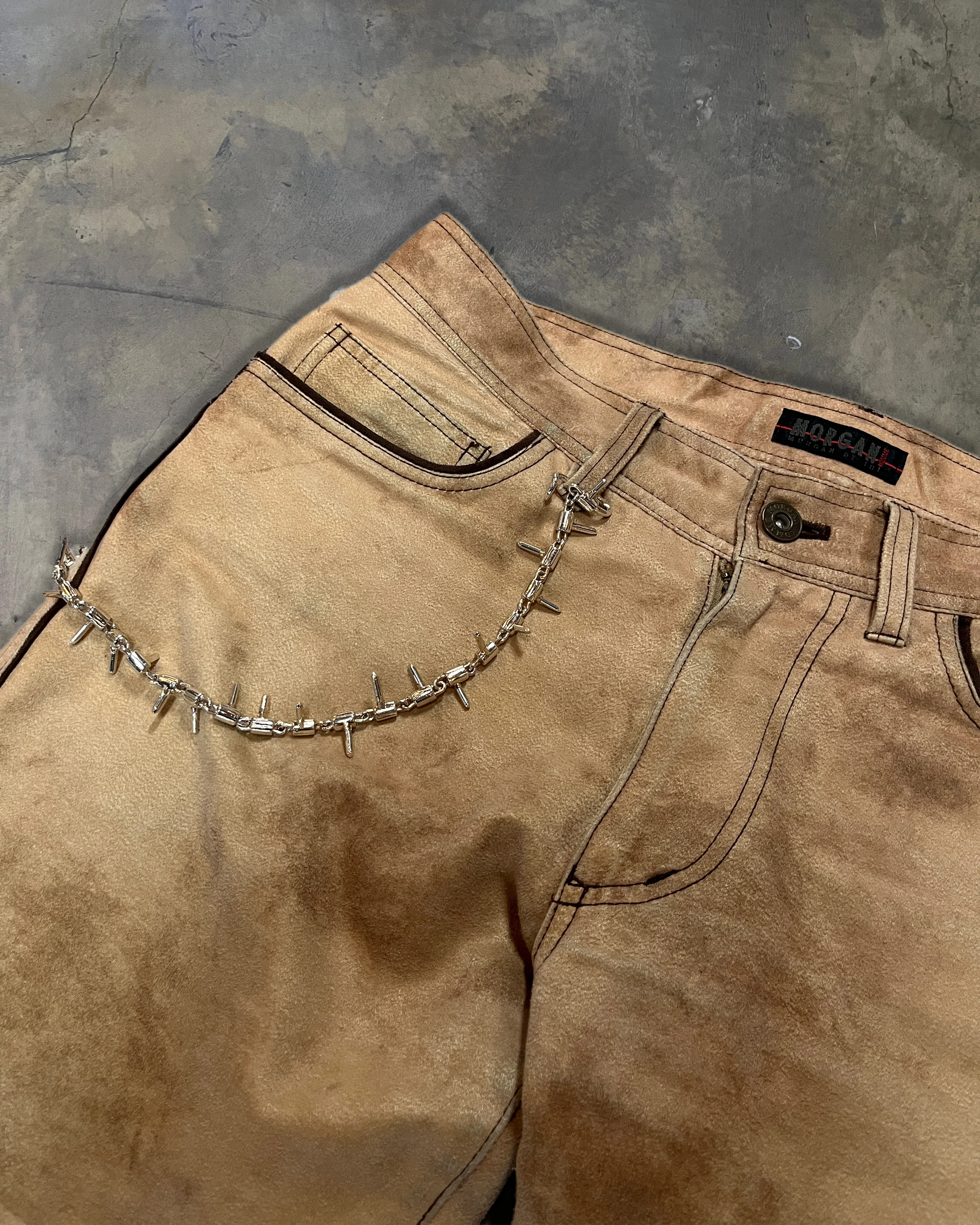 MORGAN DE TOI COTTON SUEDE PANTS - Image 5