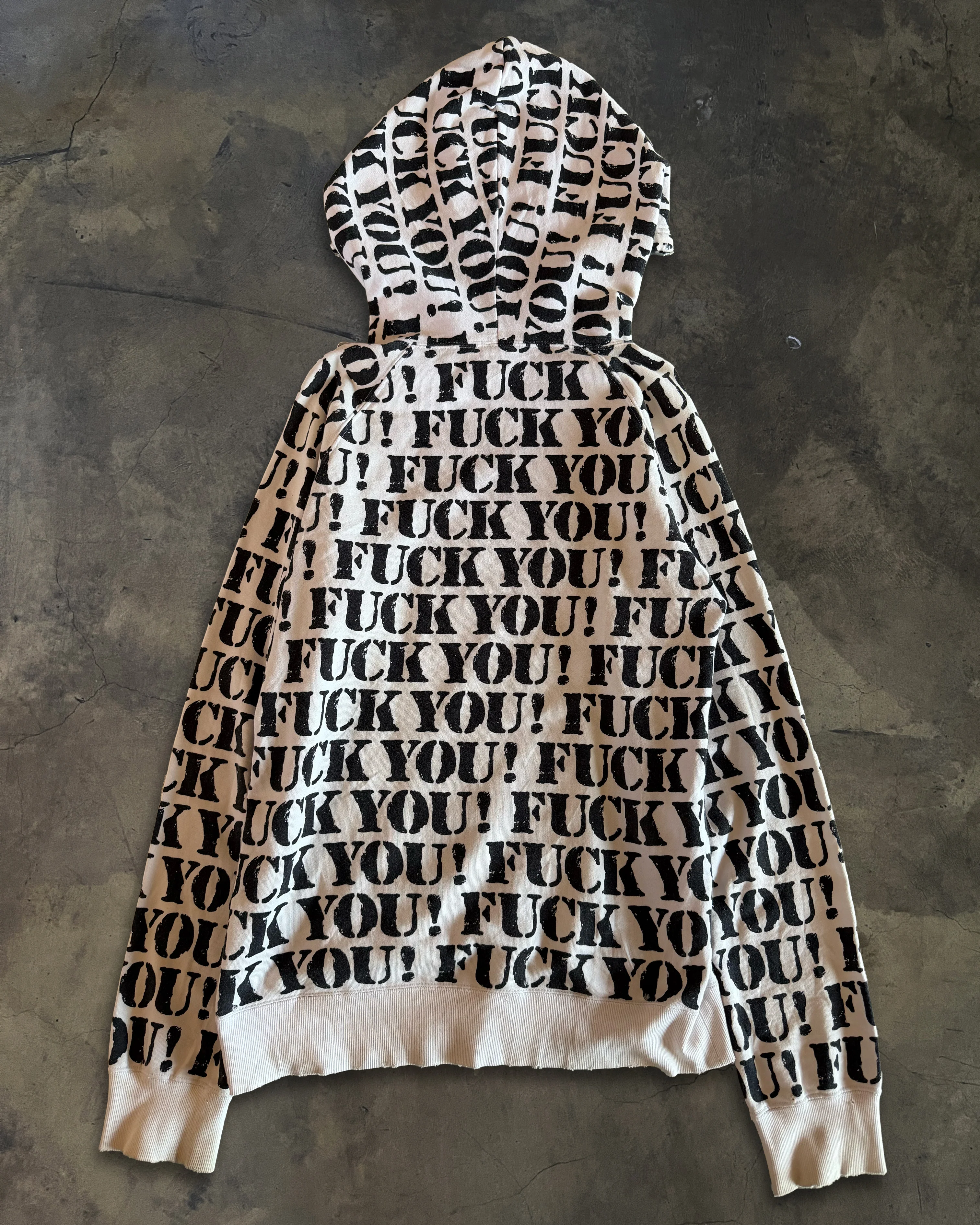 NUMBER (N)INE SS2006 FUCK YOU RAGLAN HOODIE - Image 3