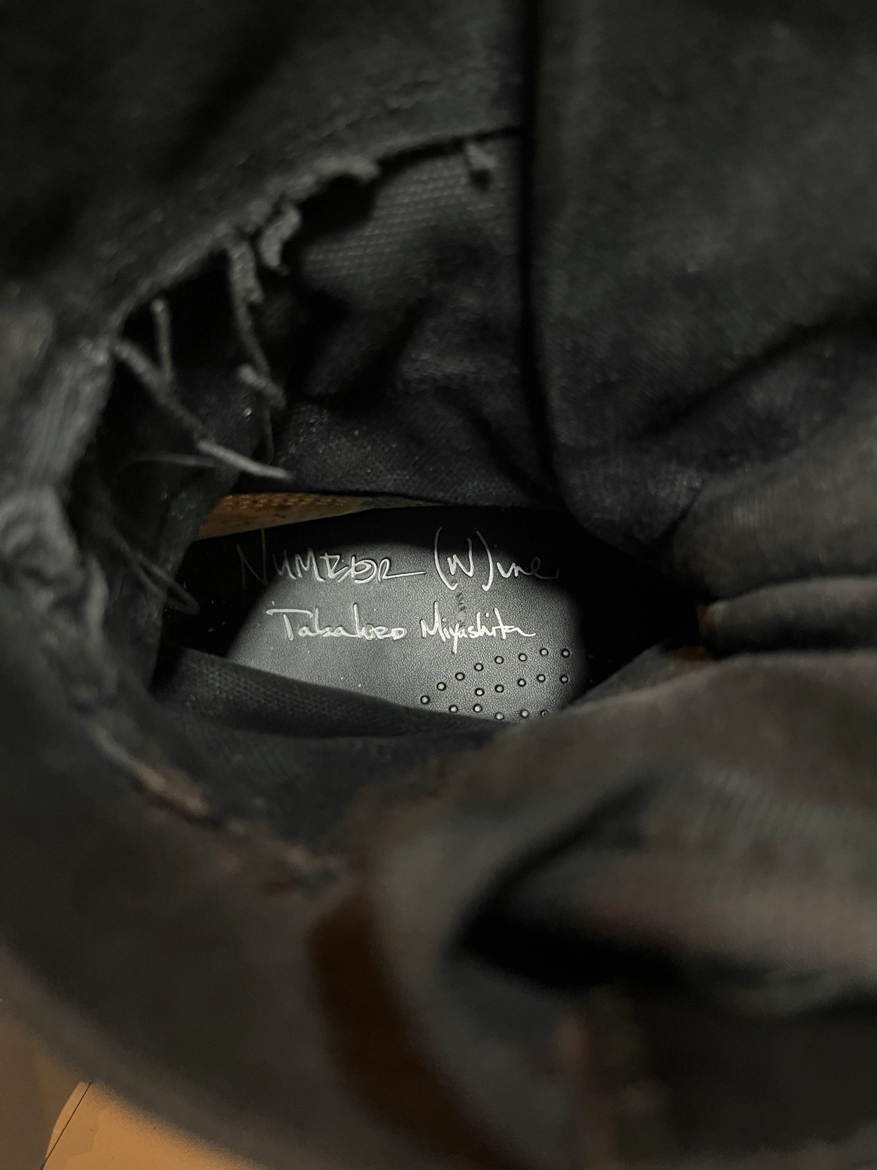 NUMBER NINE SS2006 "WELCOME TO THE SHADOW" COMBAT BOOTS - Image 5