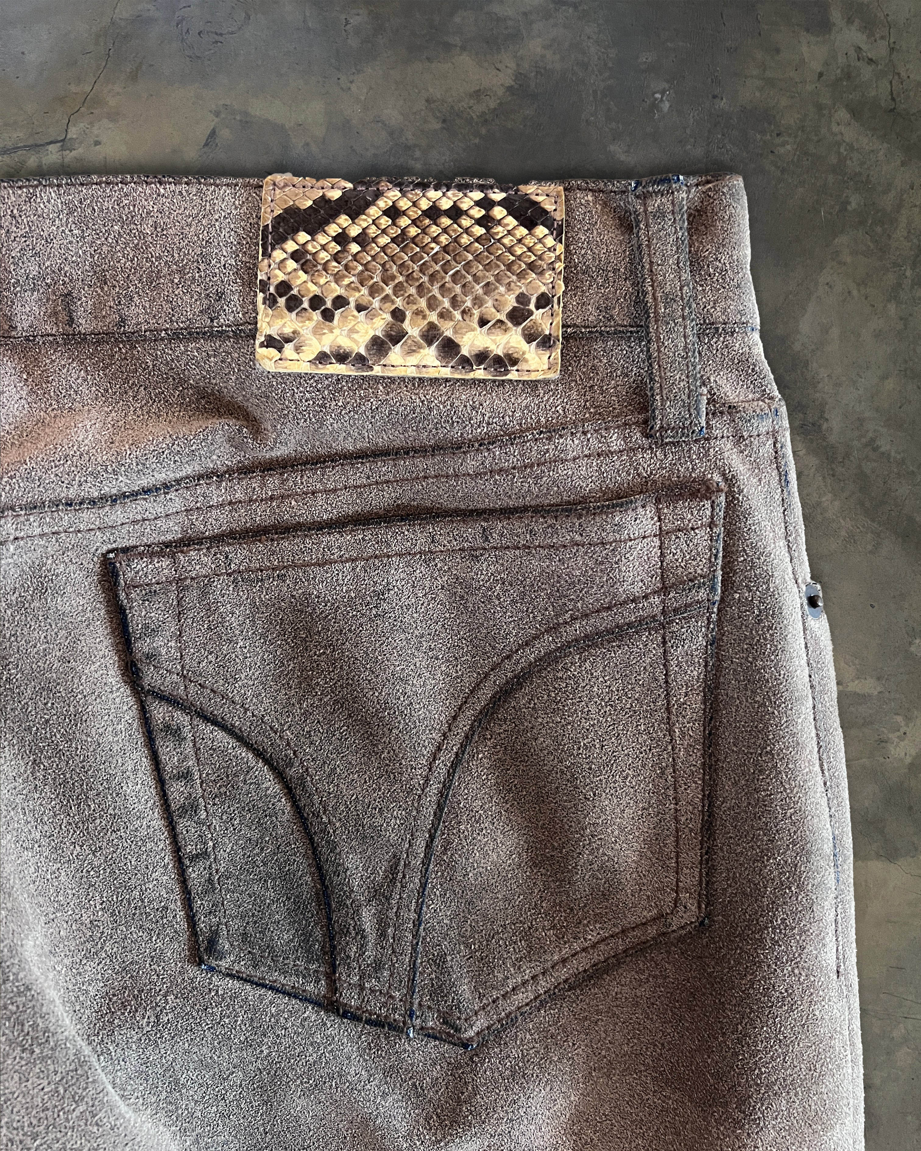 PATRICK COX SUEDE TROUSERS - Image 7