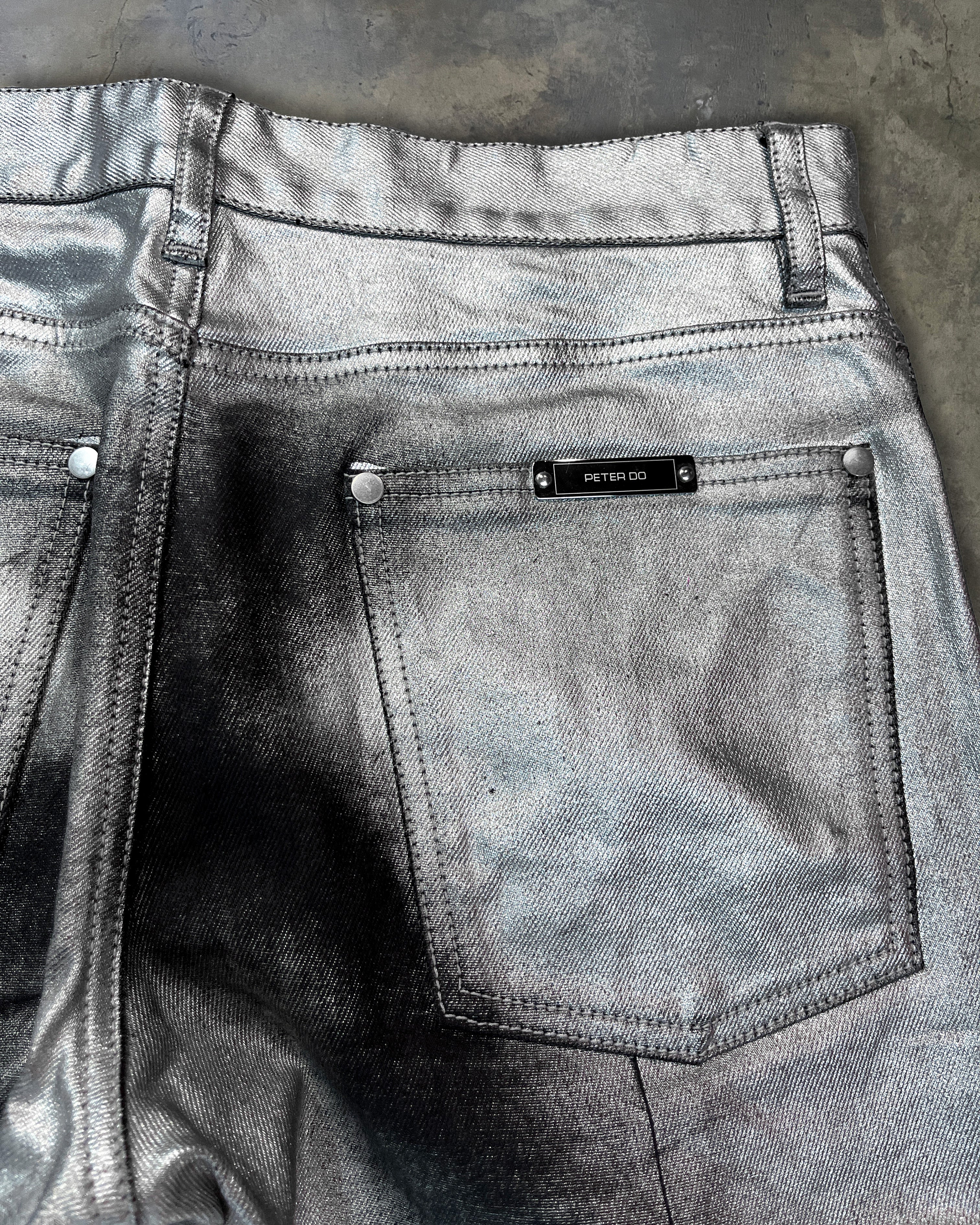 PETER DO PAINTED STRAIGHT EDGE STRAIGHT LEG JEANS - Image 3