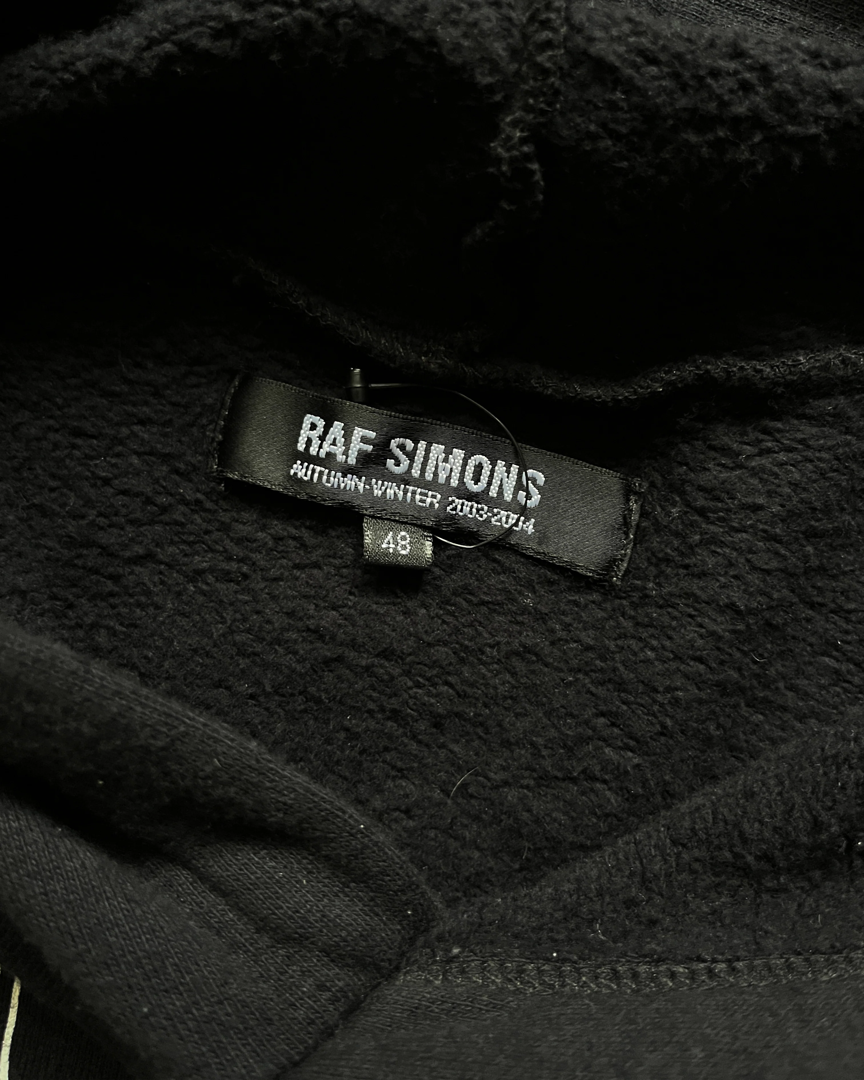 RAF SIMONS AW2003 "CLOSER" TOUCHED BY THE HAND OF GOD NEW ORDER HOODIE - Image 3