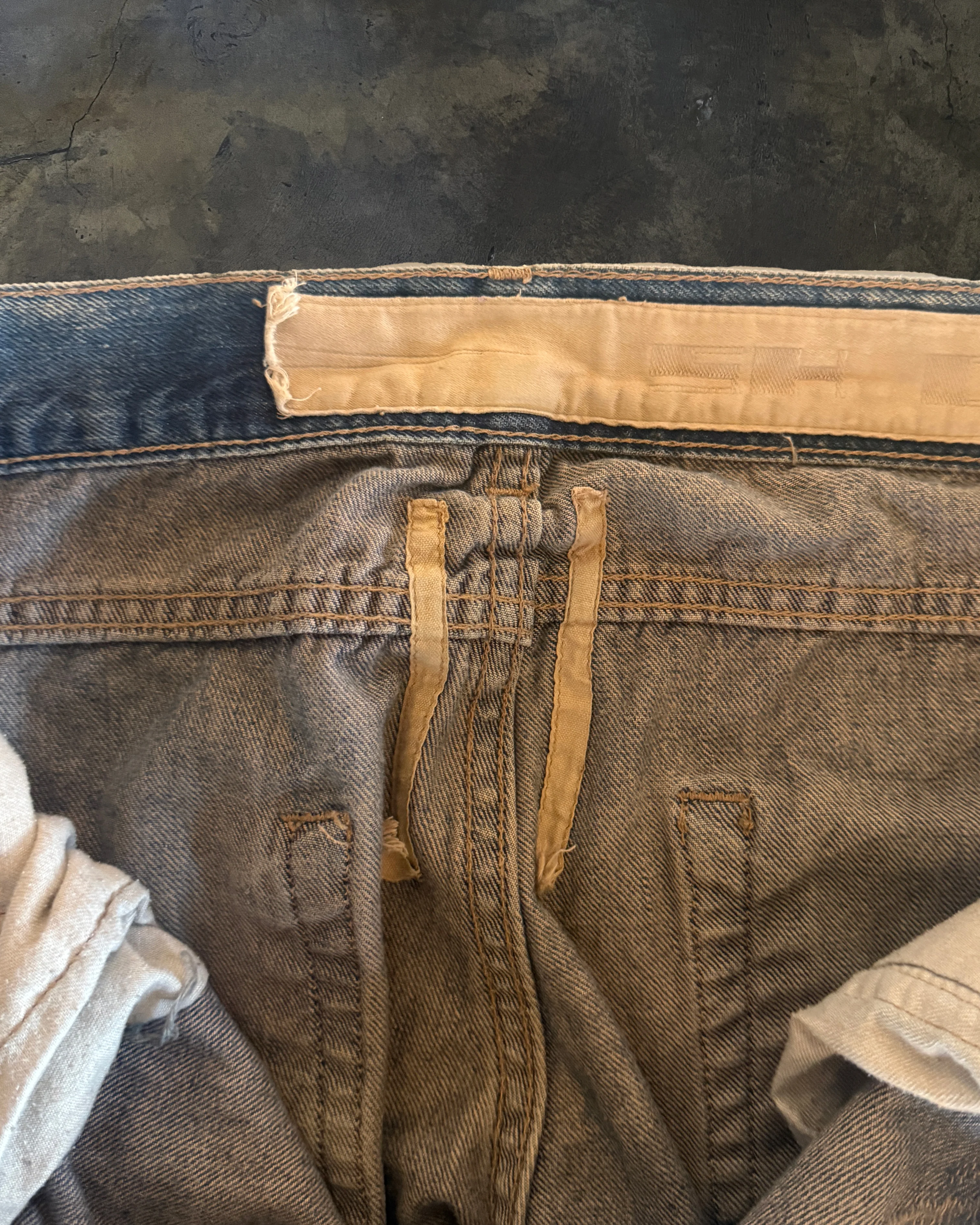 RICK OWENS AW2007 "EXPLODER" INDIGO DETROIT DENIM - Image 7