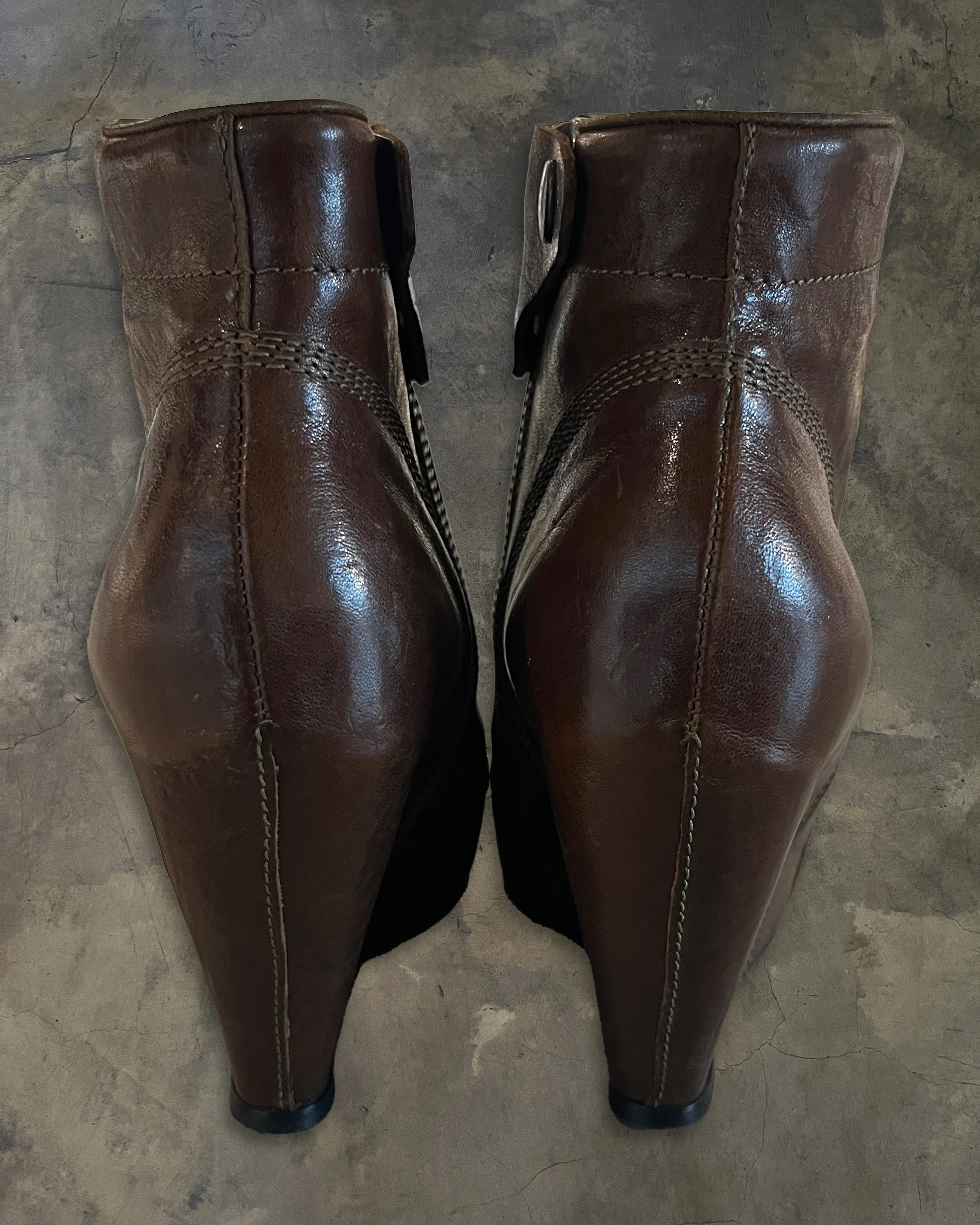RICK OWENS BROWN WEDGES - Image 4