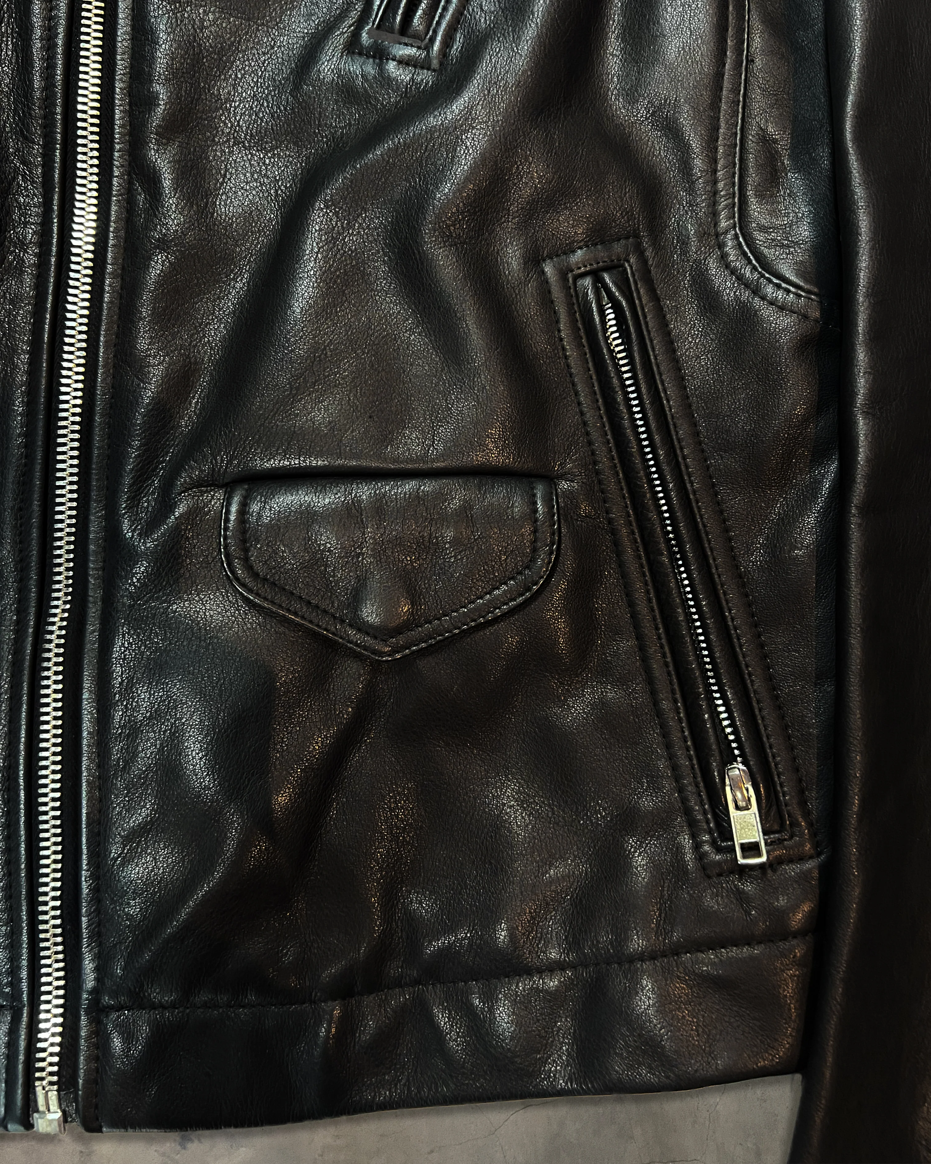 RICK OWENS FW2014 "MOODY" HEAVY CALF LEATHER STOOGES - Image 7