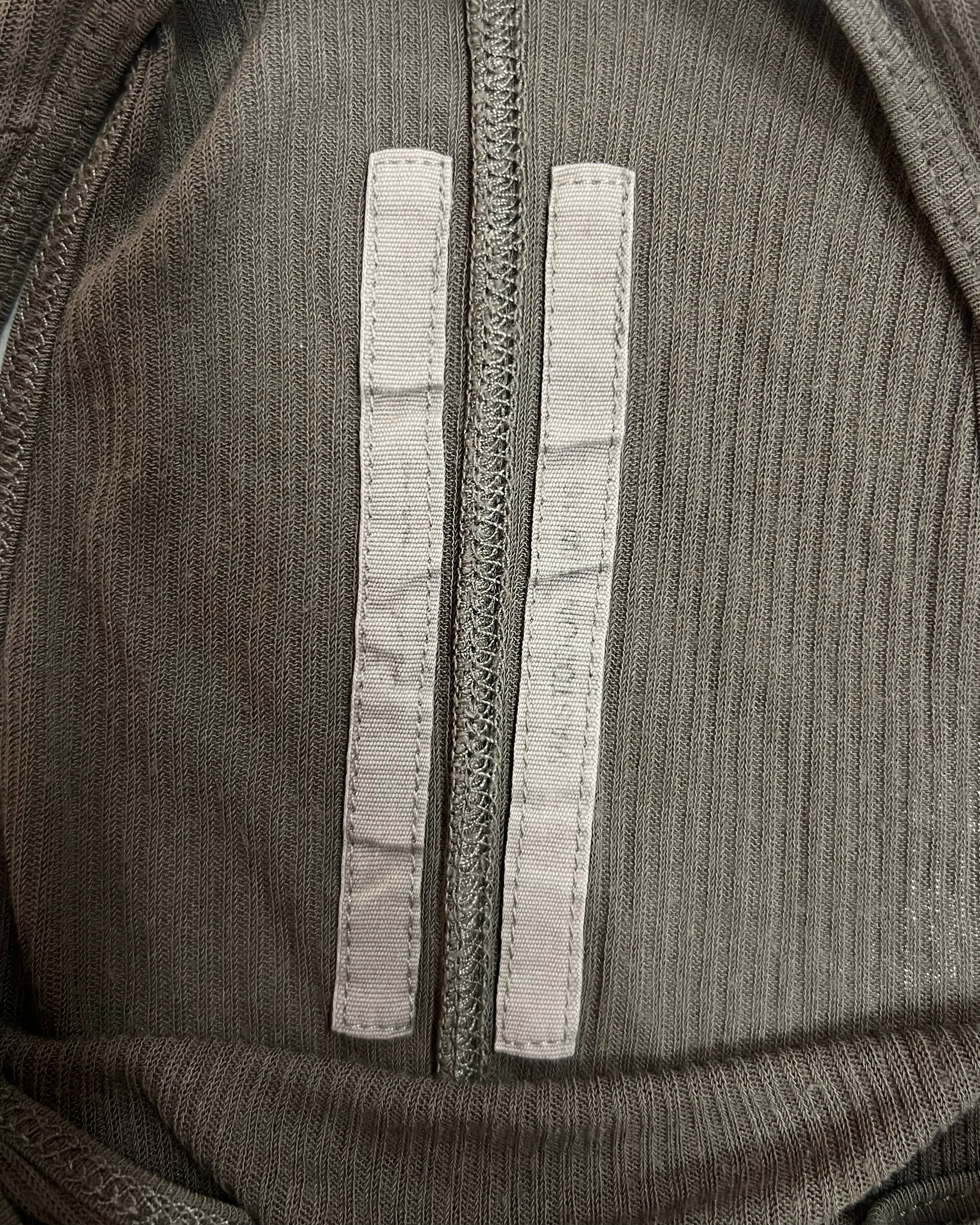 RICK OWENS FW2015 "MASTODON" DUST RIBBED TANK TOP - Image 3