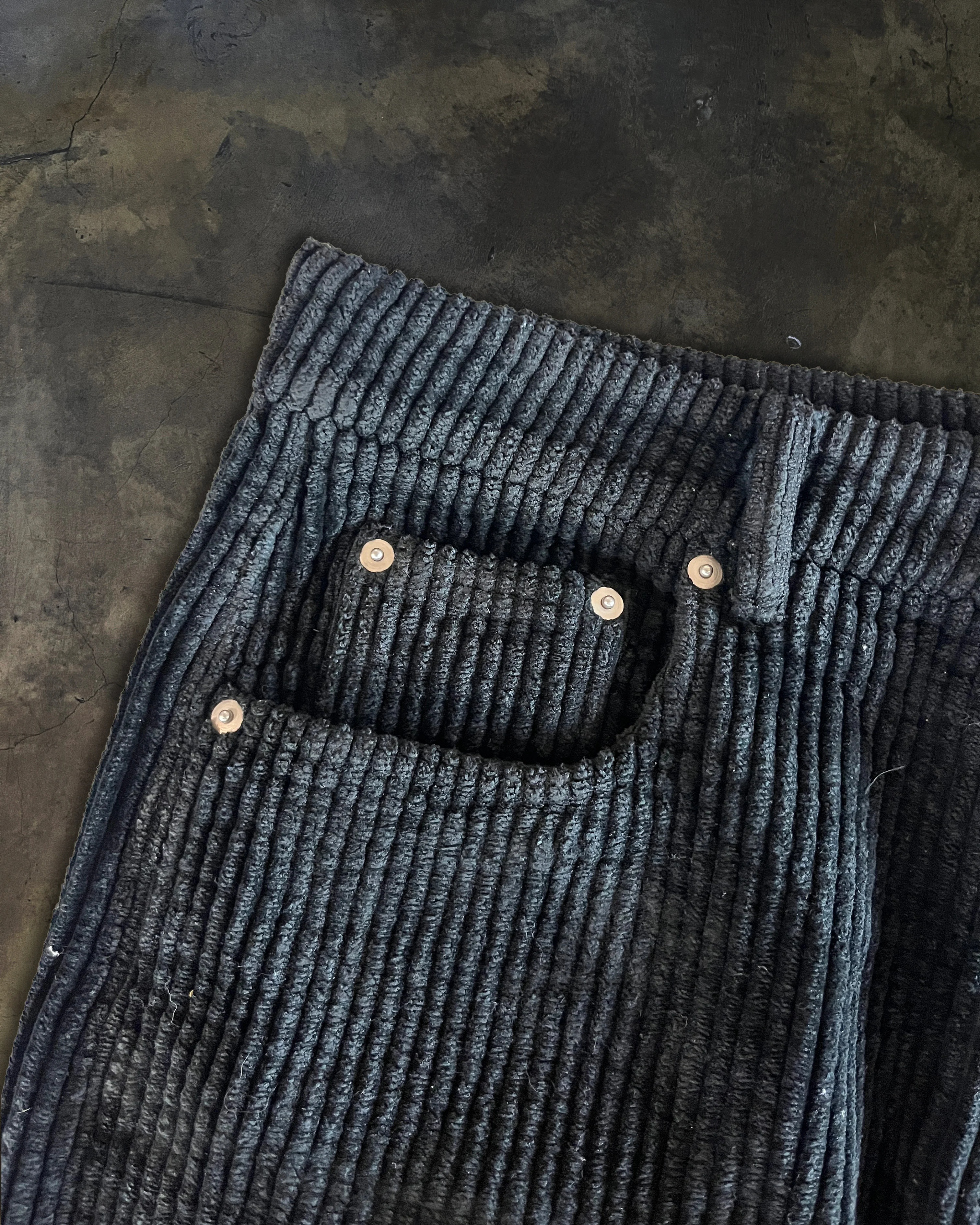 RICK OWENS FW2023 "PORTERVILLE" HEAVY CORDUROY GETH CUT - Image 3