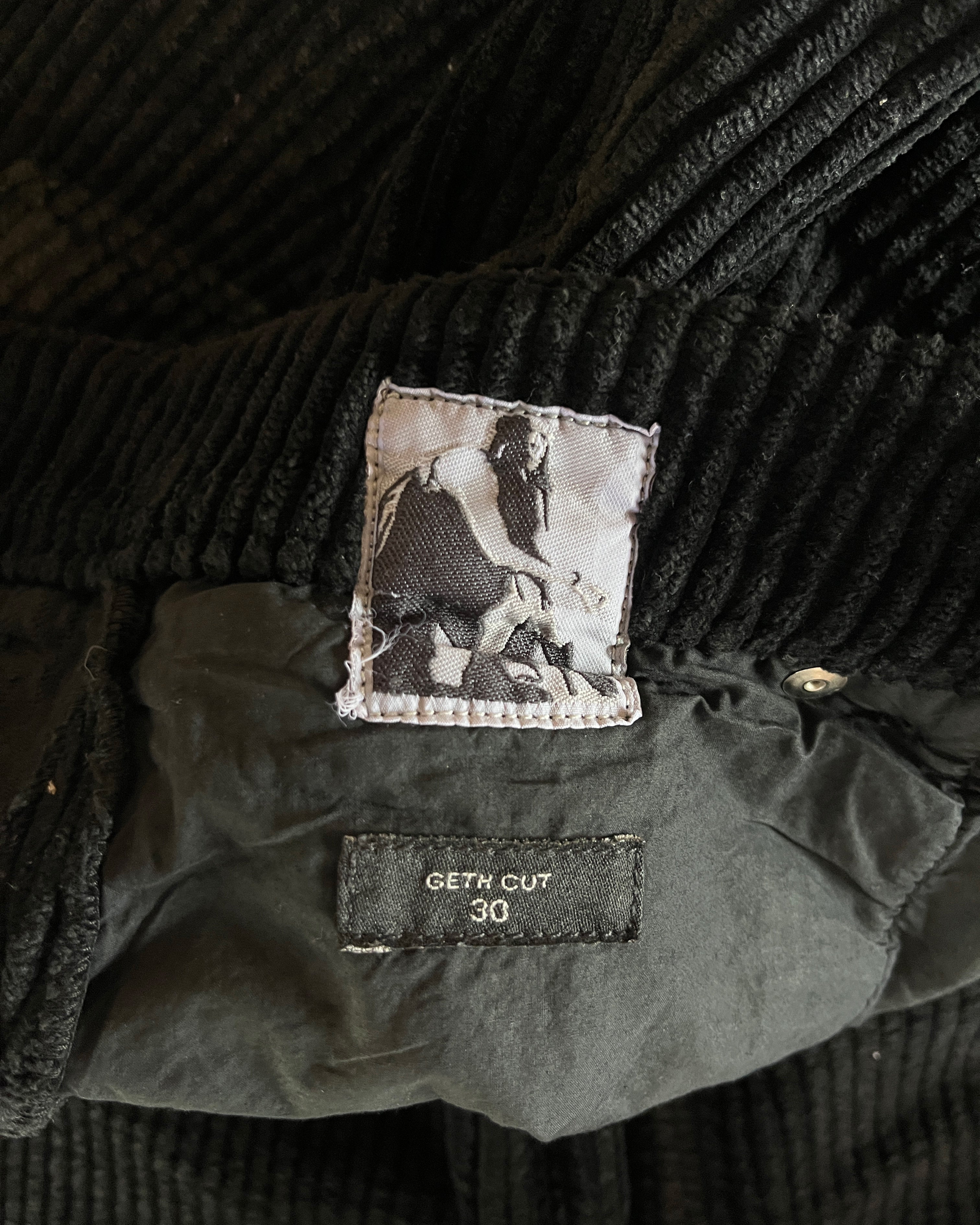 RICK OWENS FW2023 "PORTERVILLE" HEAVY CORDUROY GETH CUT - Image 5