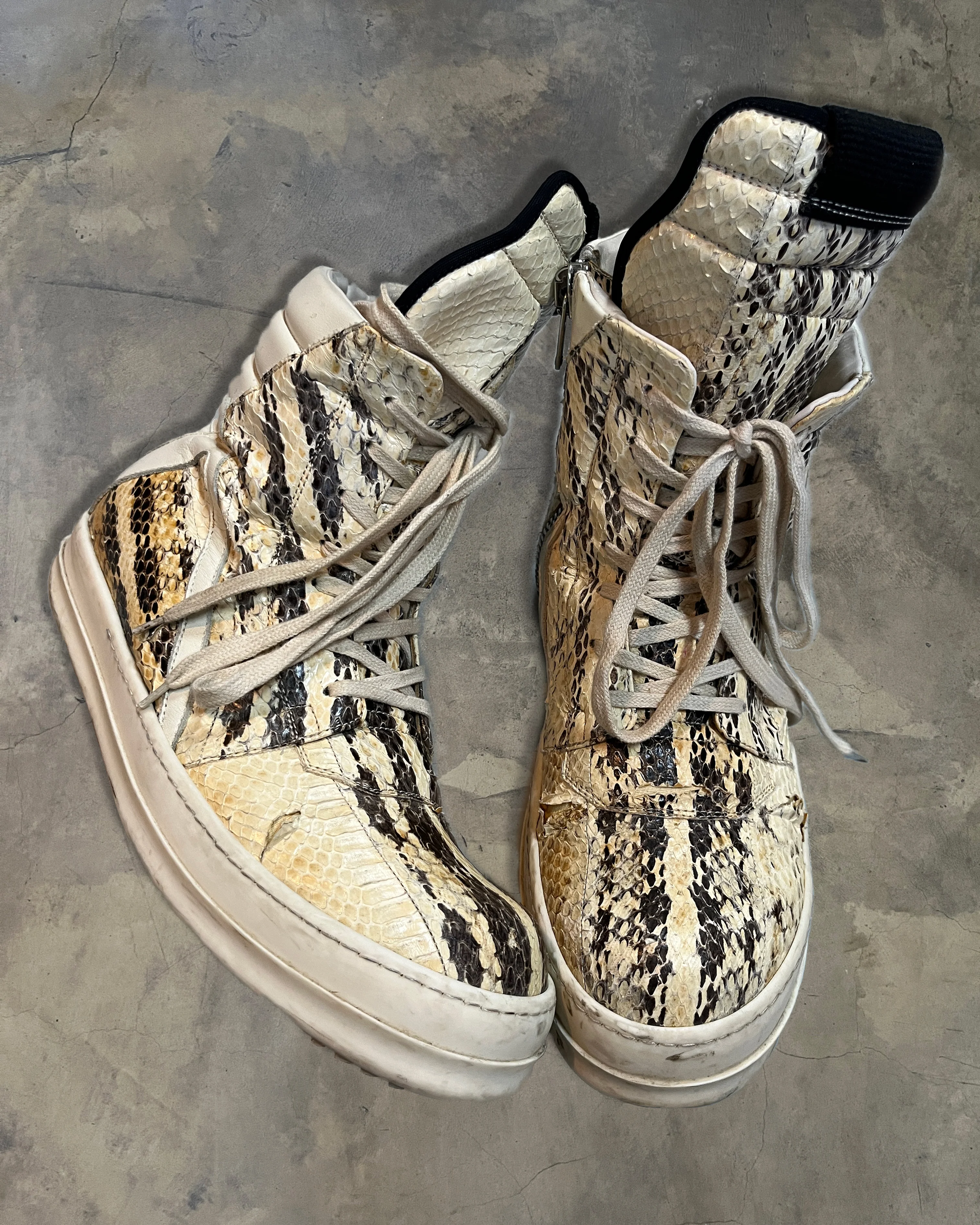 RICK OWENS PYTHON GEOBASKET