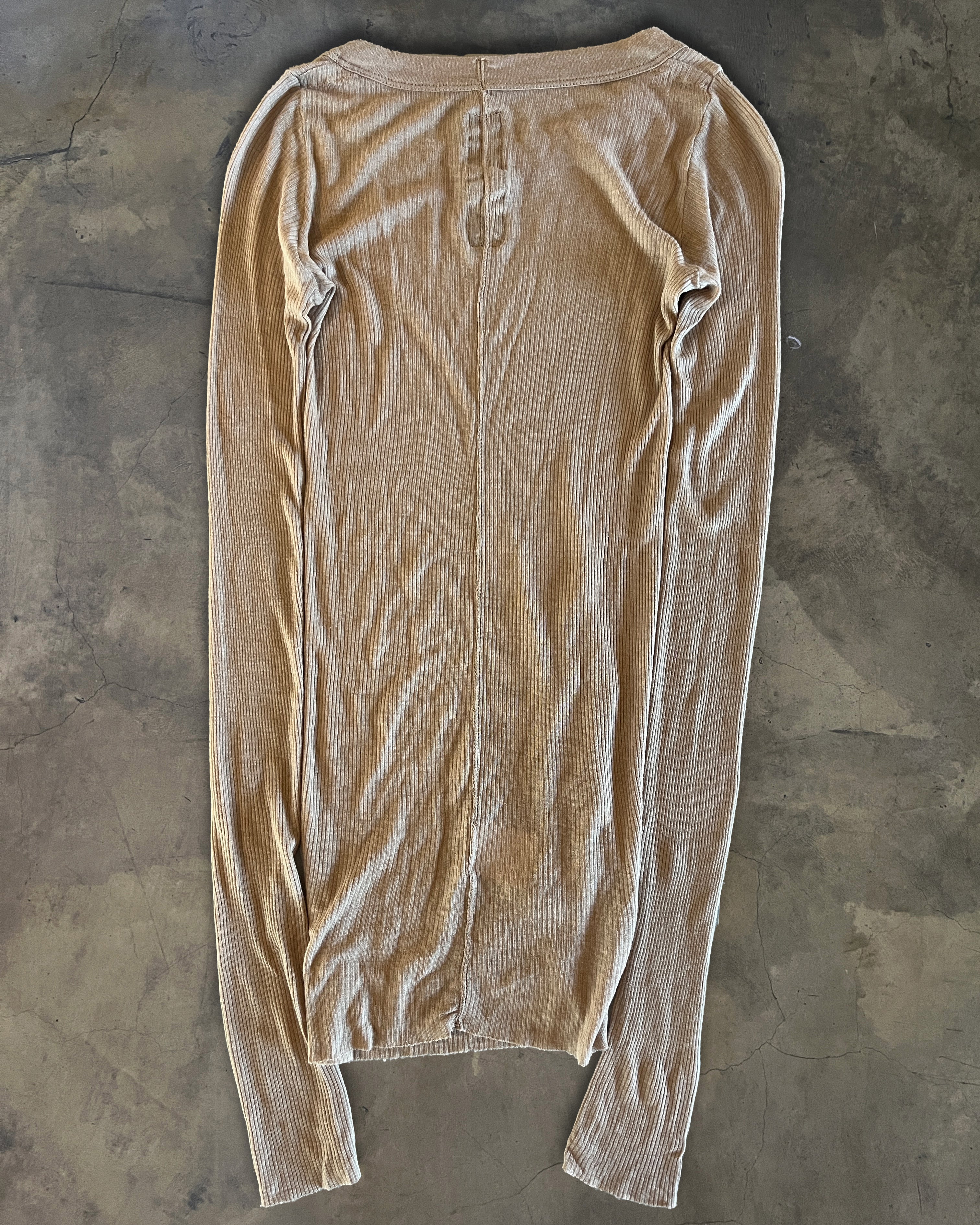 RICK OWENS RIBBED LONG SLEEVE - Image 3