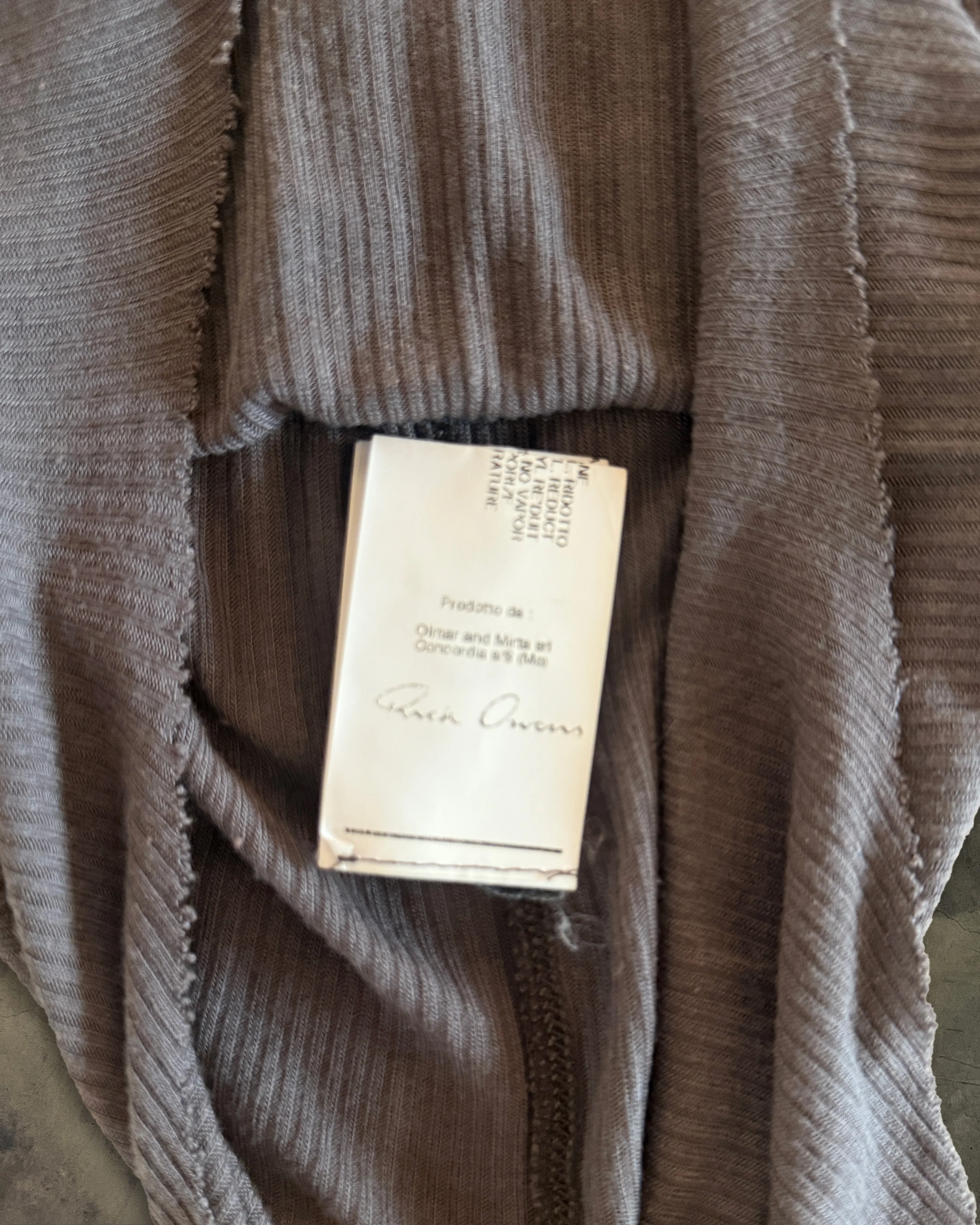 RICK OWENS SS2008 "STRUTTER" DUST RIBBED TANK - Image 4