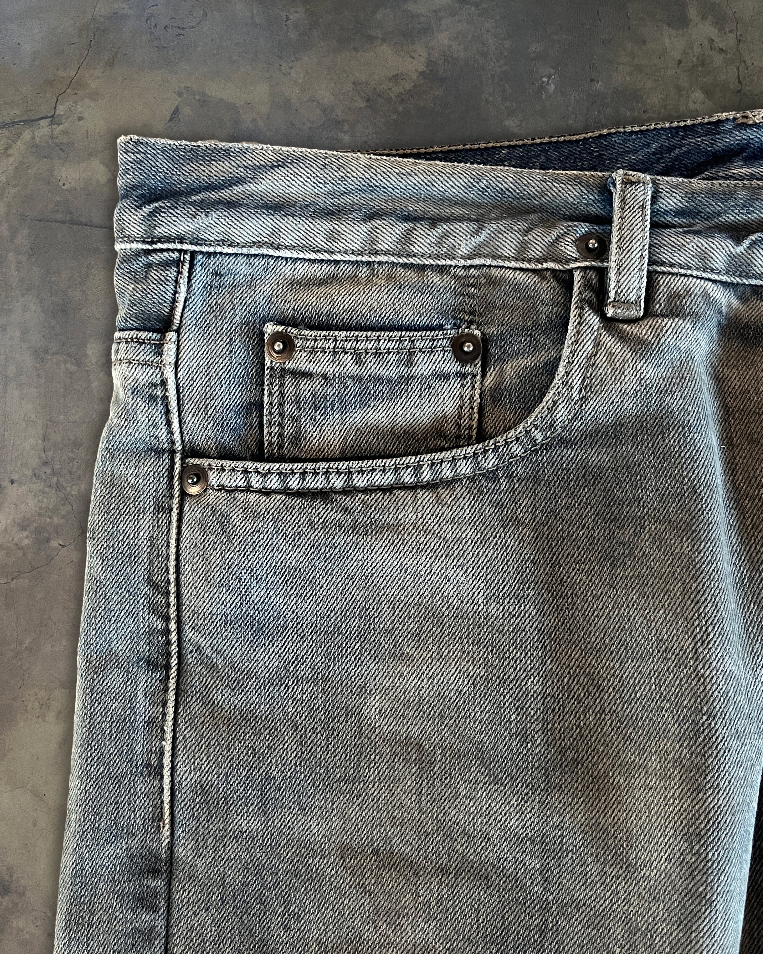 RICK OWENS SS2014 "VICIOUS" DELFT WASH BERLIN CUT DENIM - Image 3