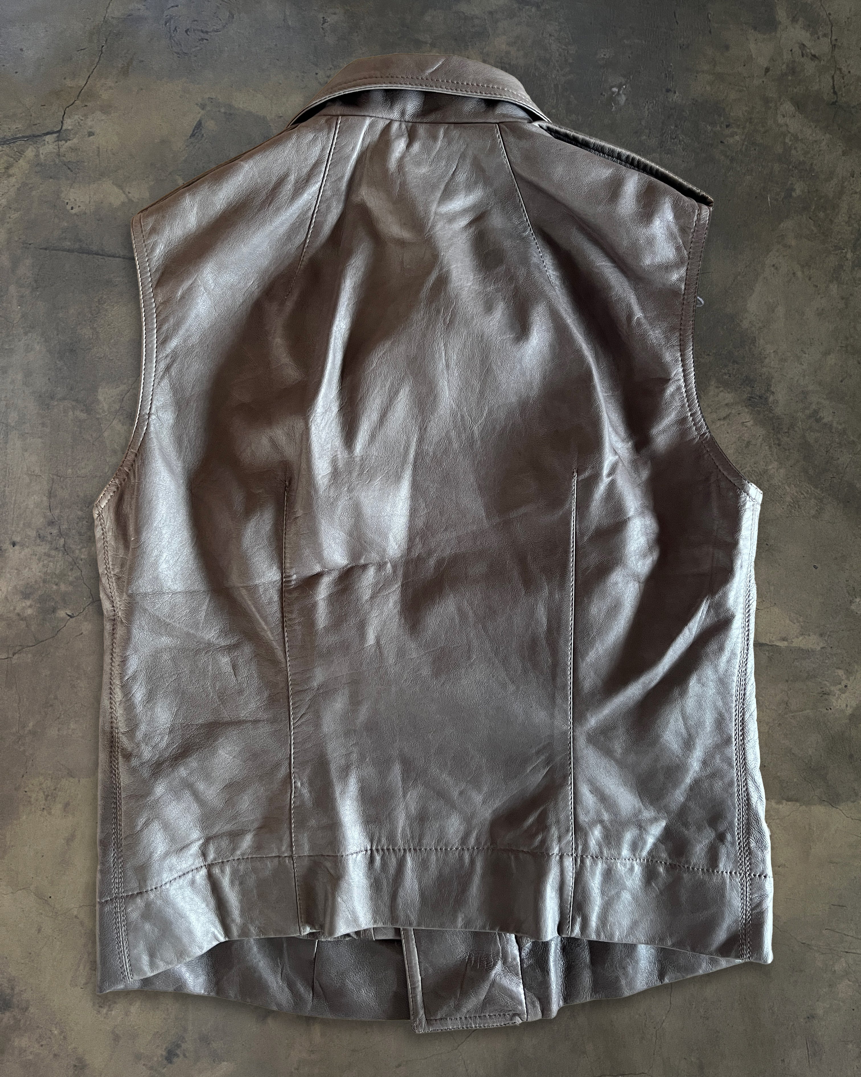 RICK OWENS SS2014 "VICIOUS" LEATHER BIKER VEST - Image 3