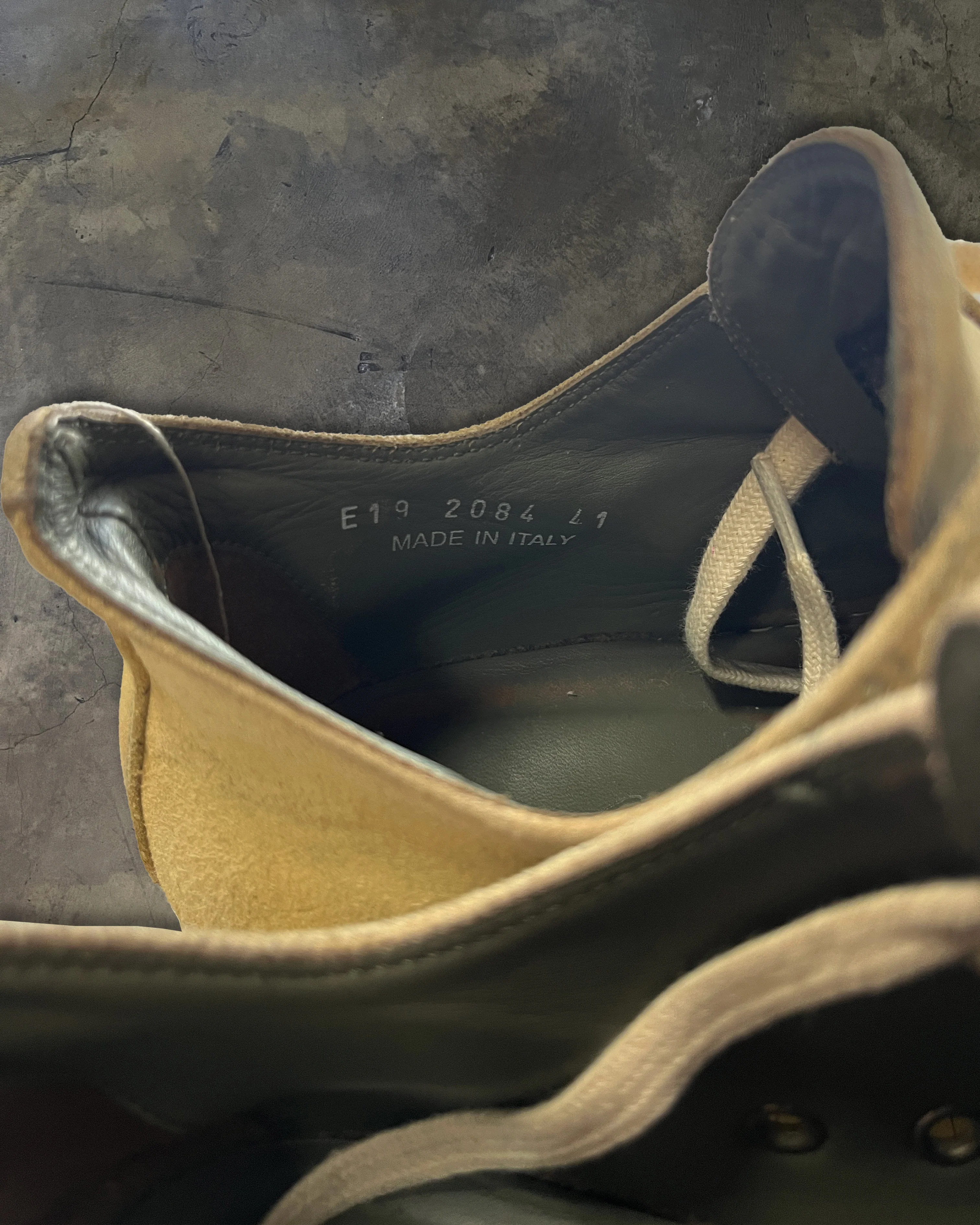 RICK OWENS SS2019 "BABEL" SUEDE RAMONES - Image 4