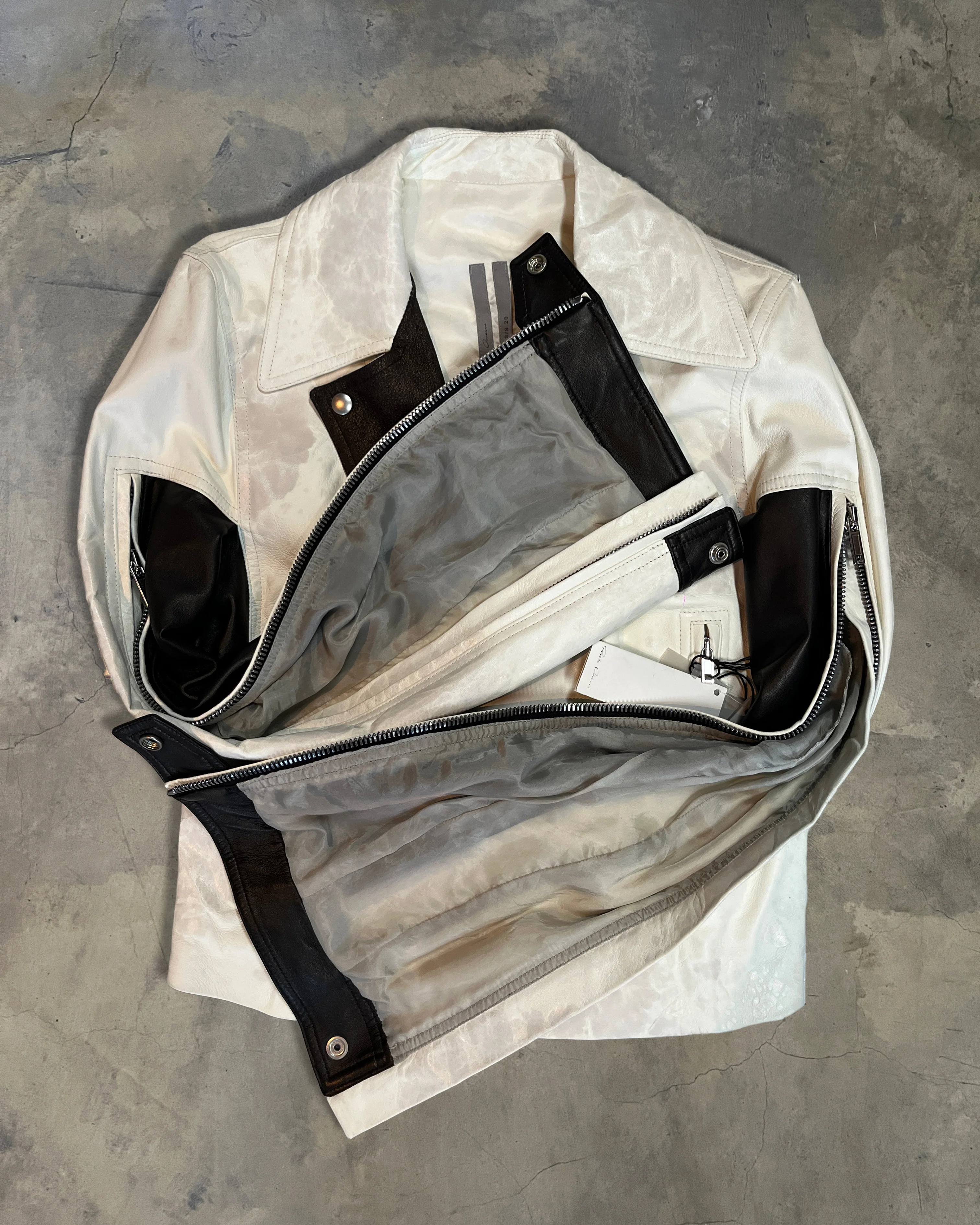 RICK OWENS SS2020 "TECUATL" DRACUBIKER JACKET - Image 3