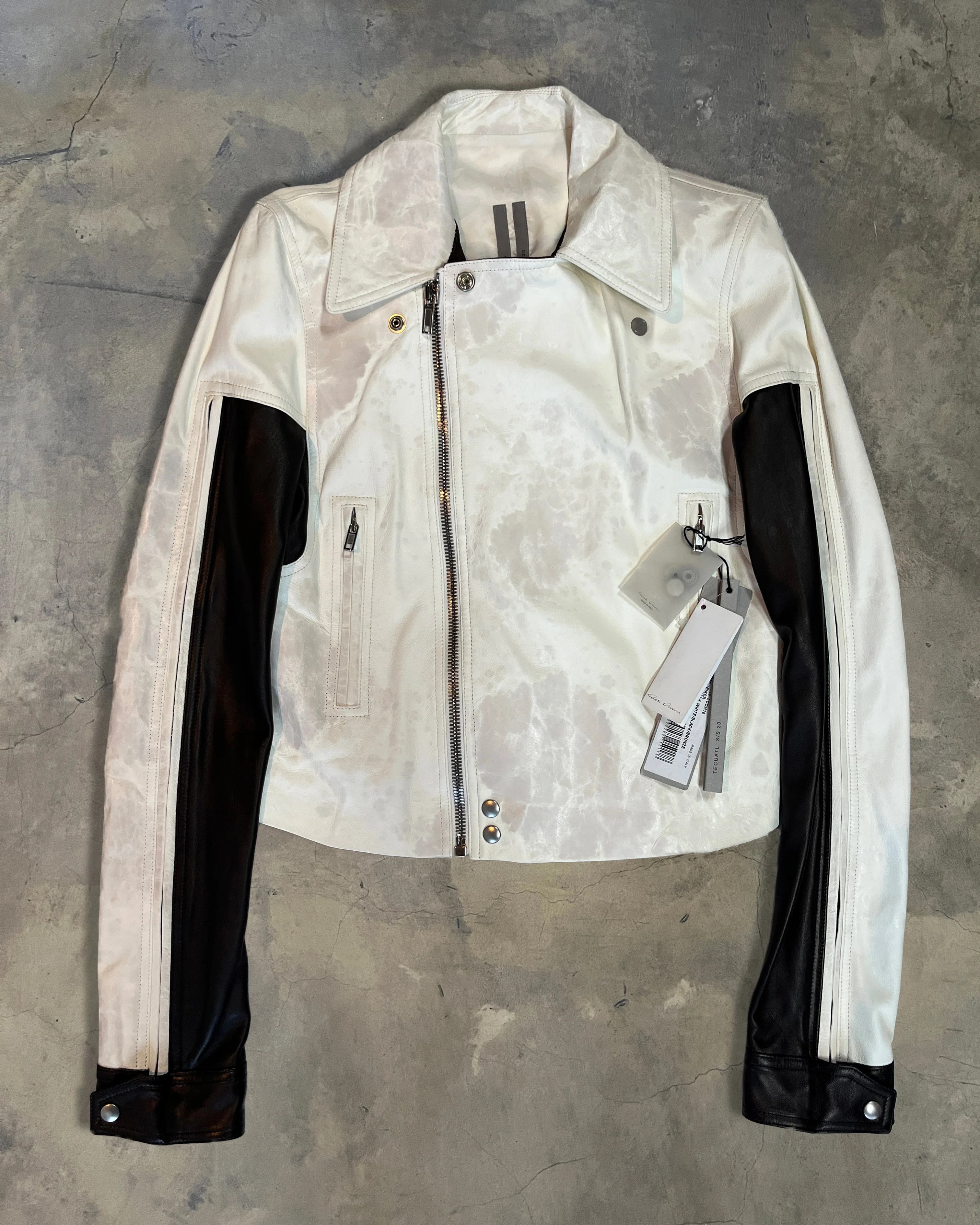 RICK OWENS SS2020 "TECUATL" DRACUBIKER JACKET - Image 4
