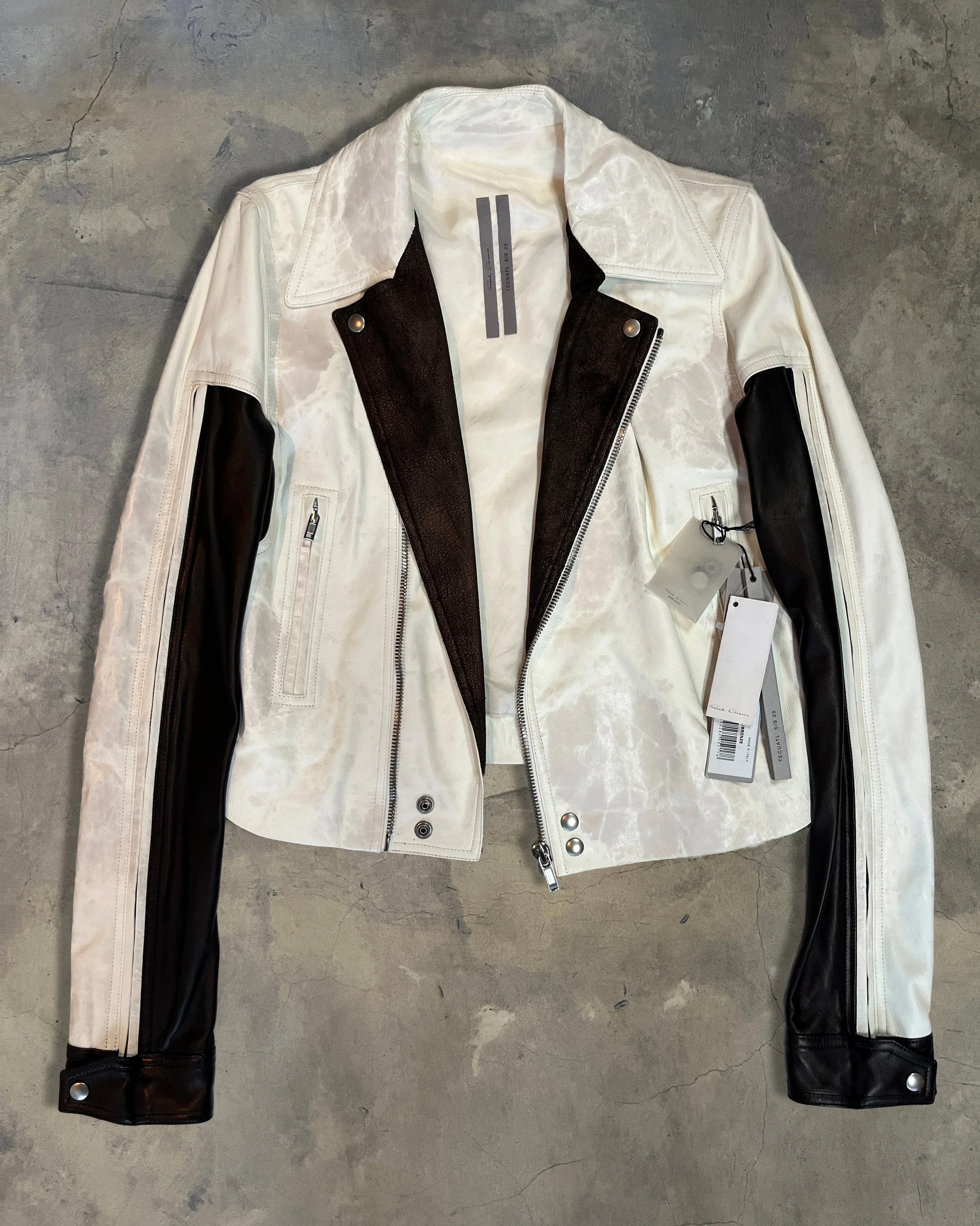 RICK OWENS SS2020 "TECUATL" DRACUBIKER JACKET - Image 5
