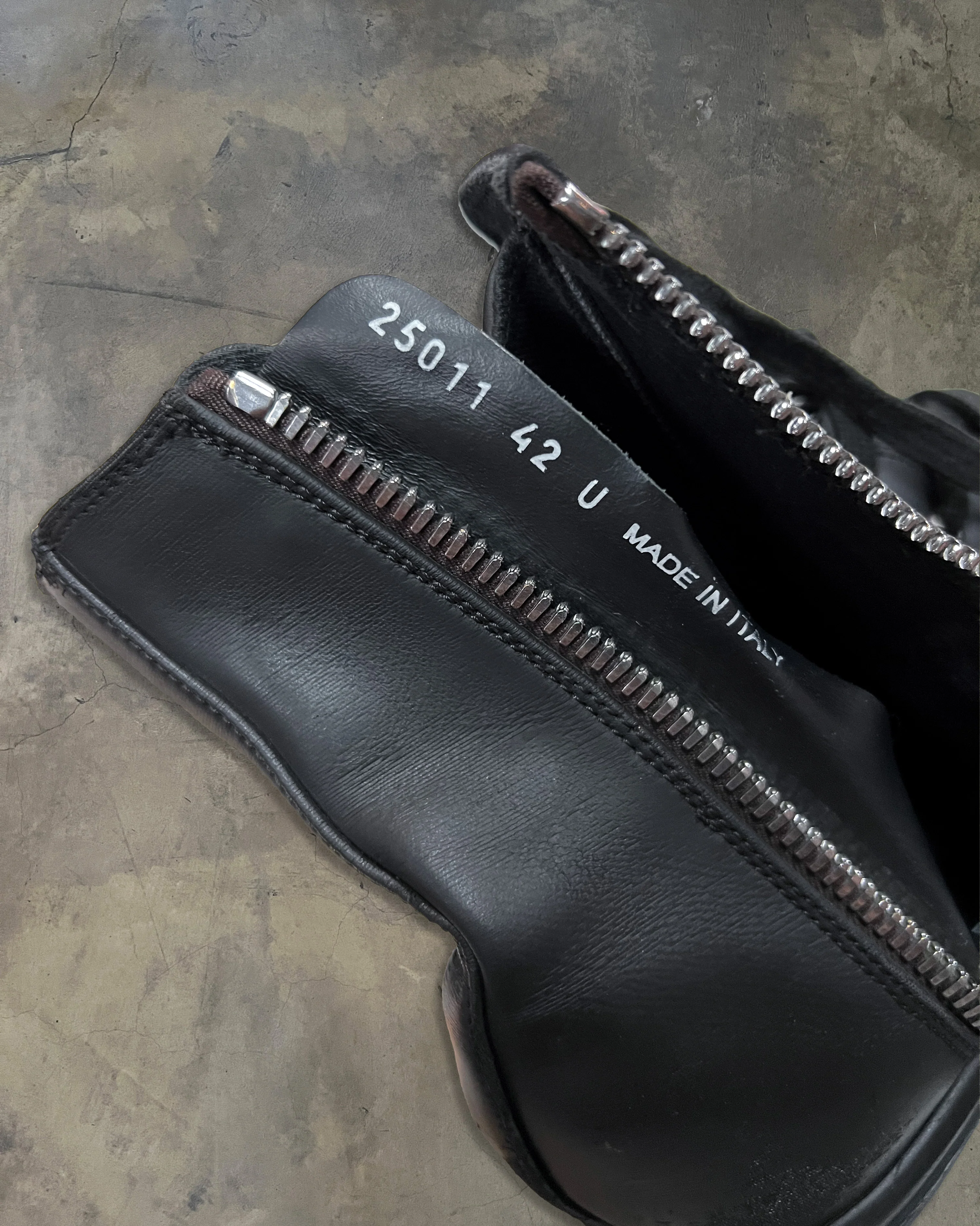 RICK OWENS TRIPLE BLACK RAMONES - Image 4