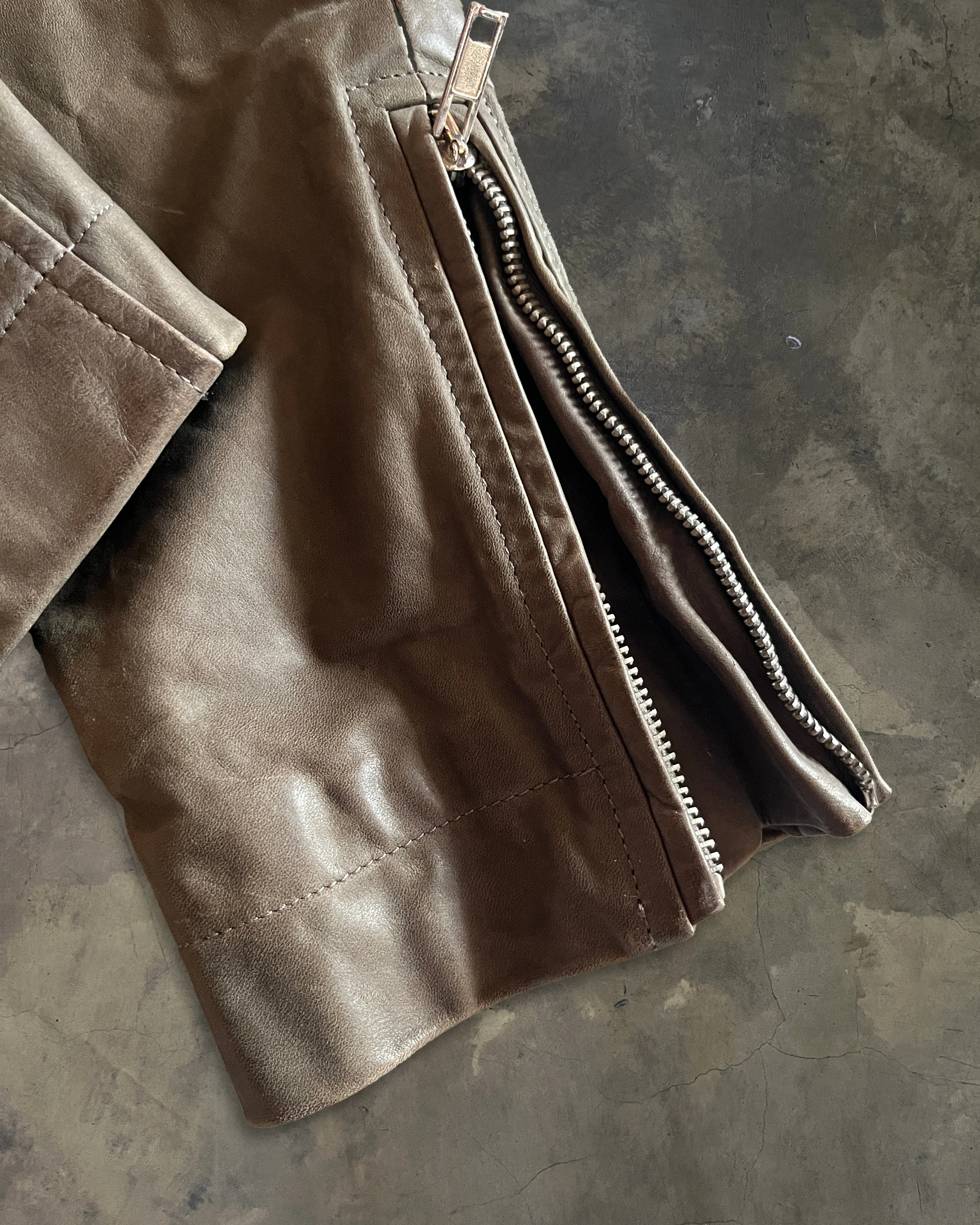 RICK OWENS FW2012 "MOUNTAIN" WASHED CALF MOLLINO JACKET - Image 5