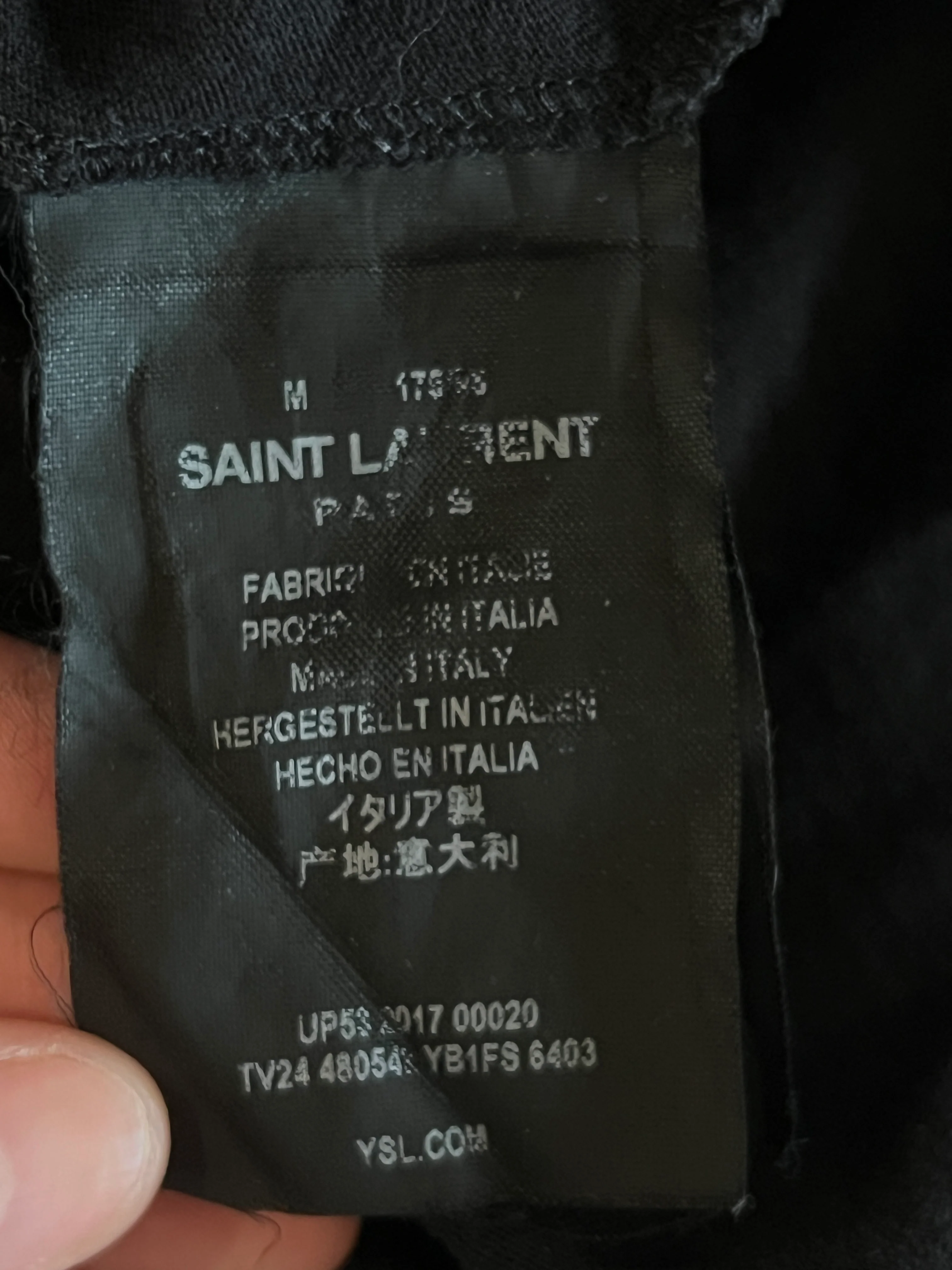 SAINT LAURENT 2017 BLACK FLAME T SHIRT - Image 6
