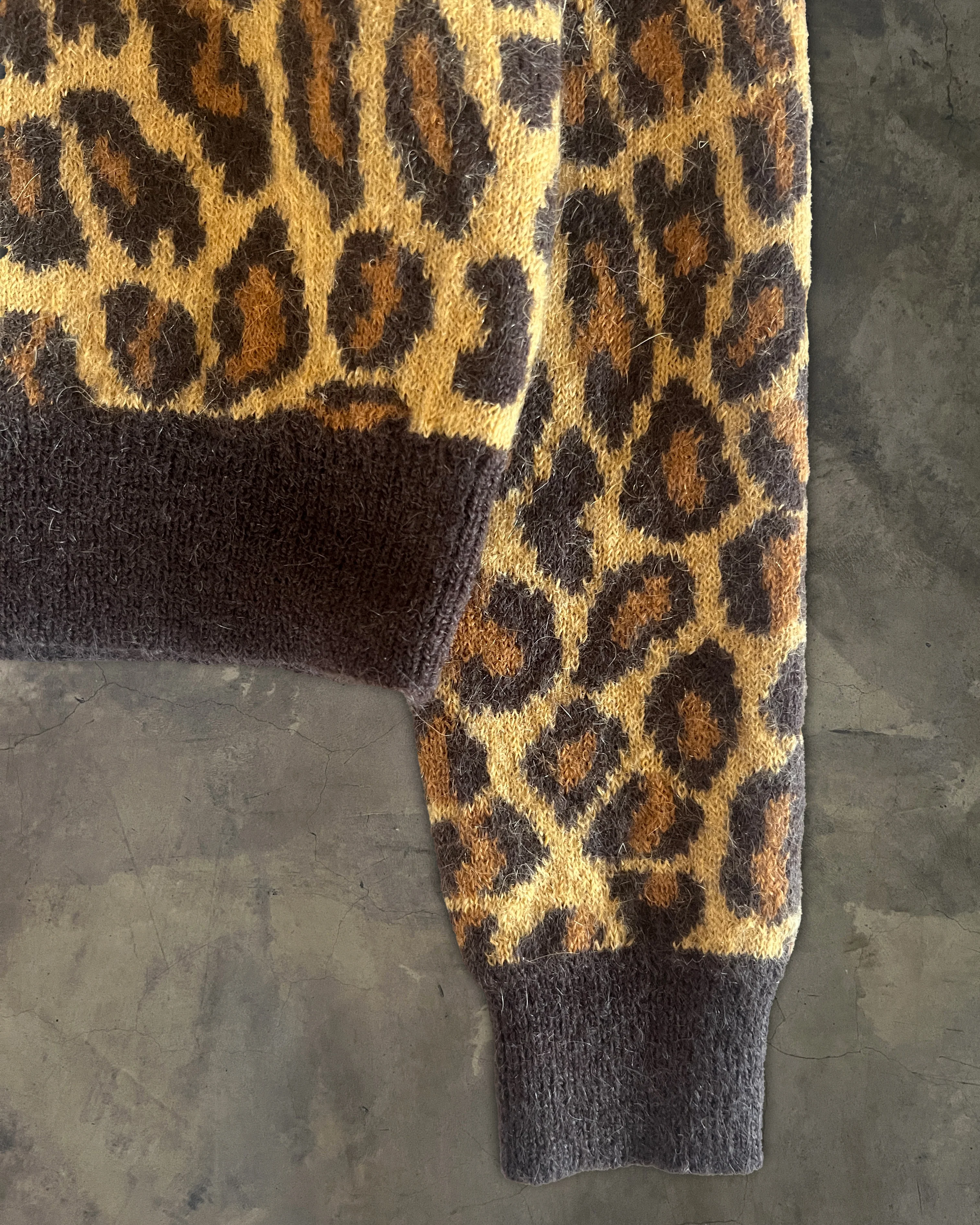 SAINT LAURENT AW2015 RUNWAY LEOPARD MOHAIR BLEND SWEATER - Image 4
