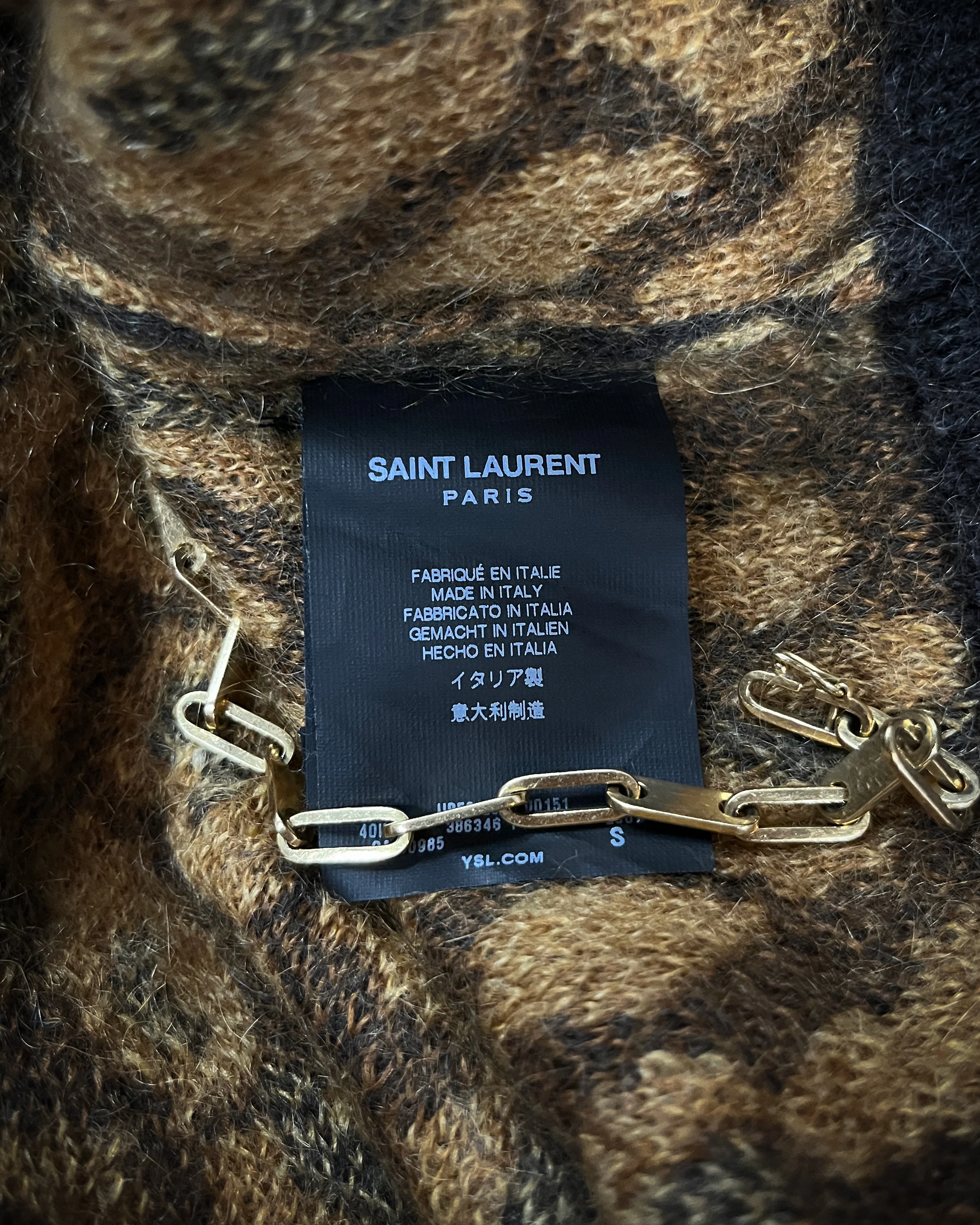 SAINT LAURENT AW2015 RUNWAY LEOPARD MOHAIR BLEND SWEATER - Image 6
