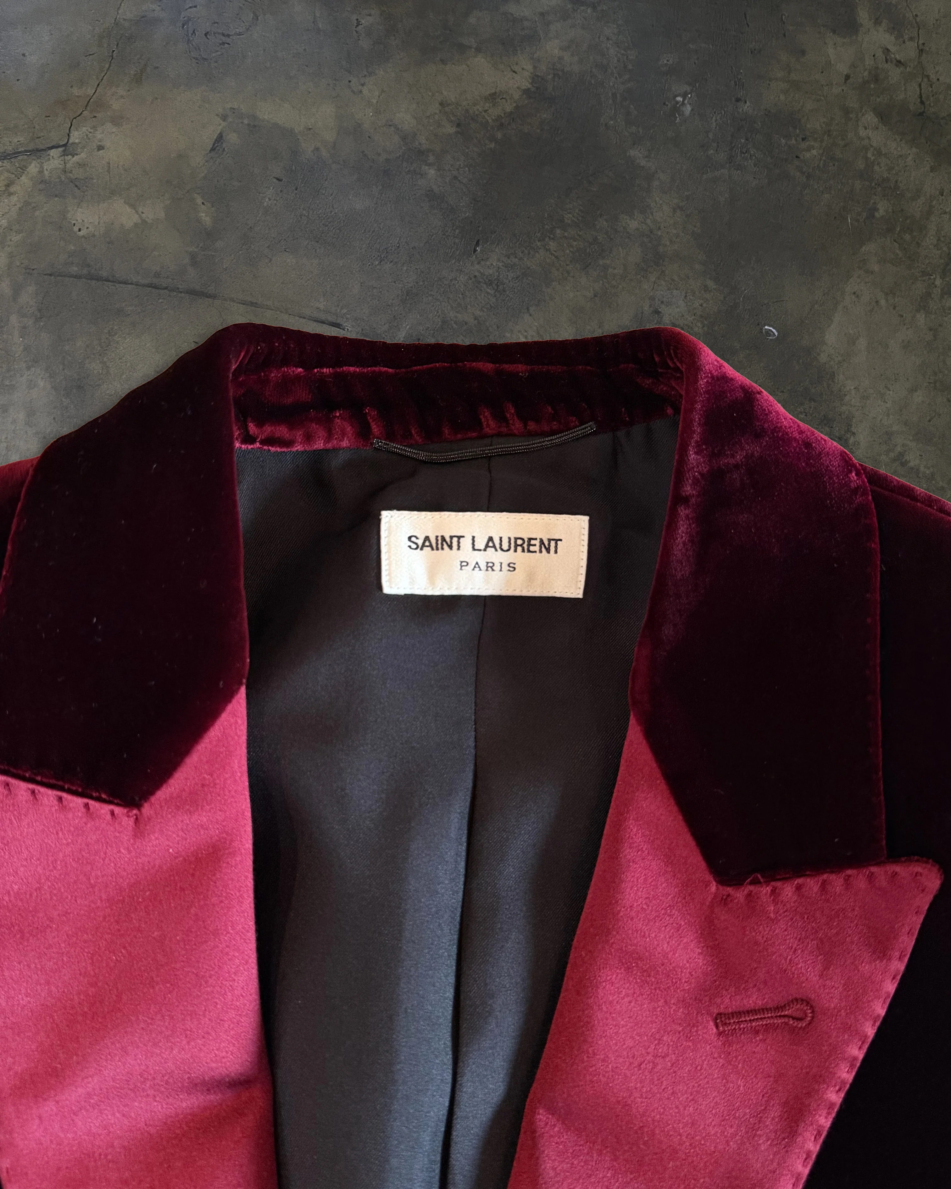 SAINT LAURENT FW2016 RUNWAY VELOUR SMOKING JACKET - Image 2
