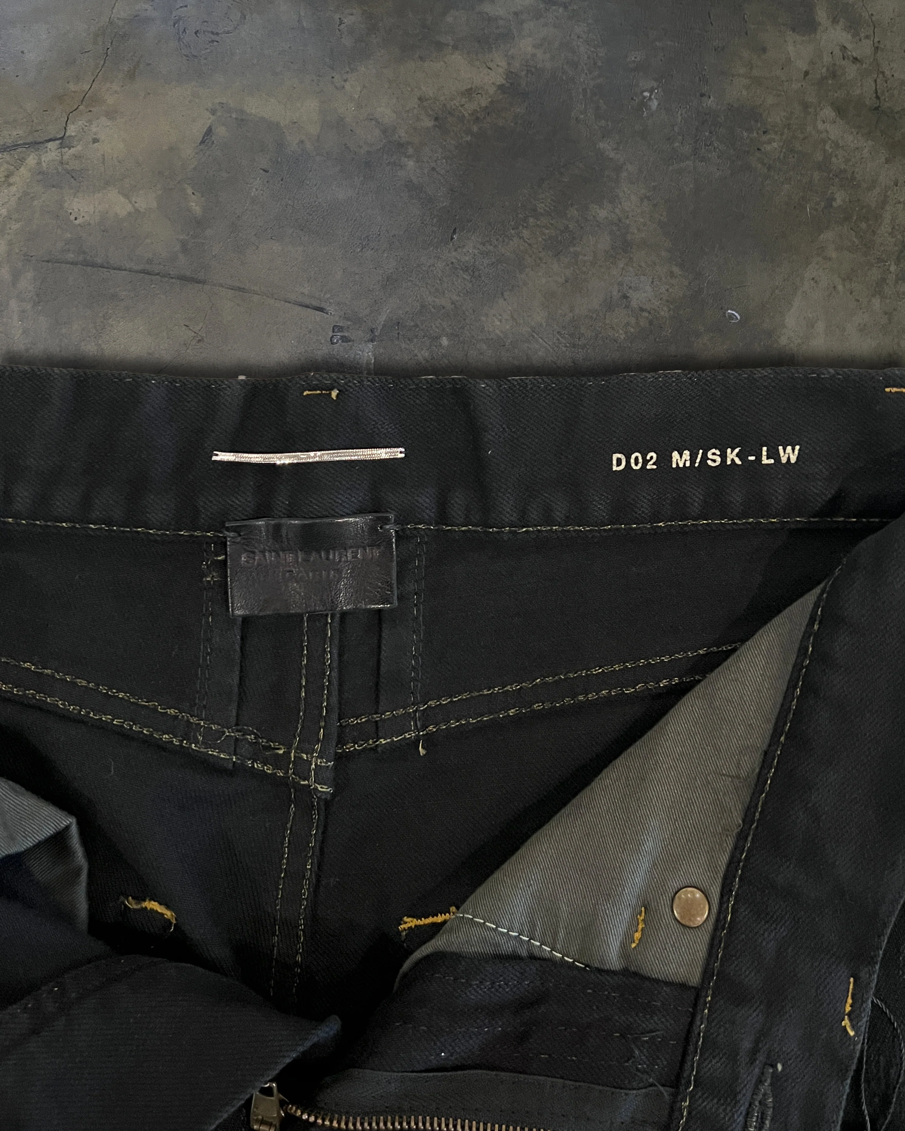 SAINT LAURENT FW2015 OIL STAINED DISTRESSED D02 - Image 3