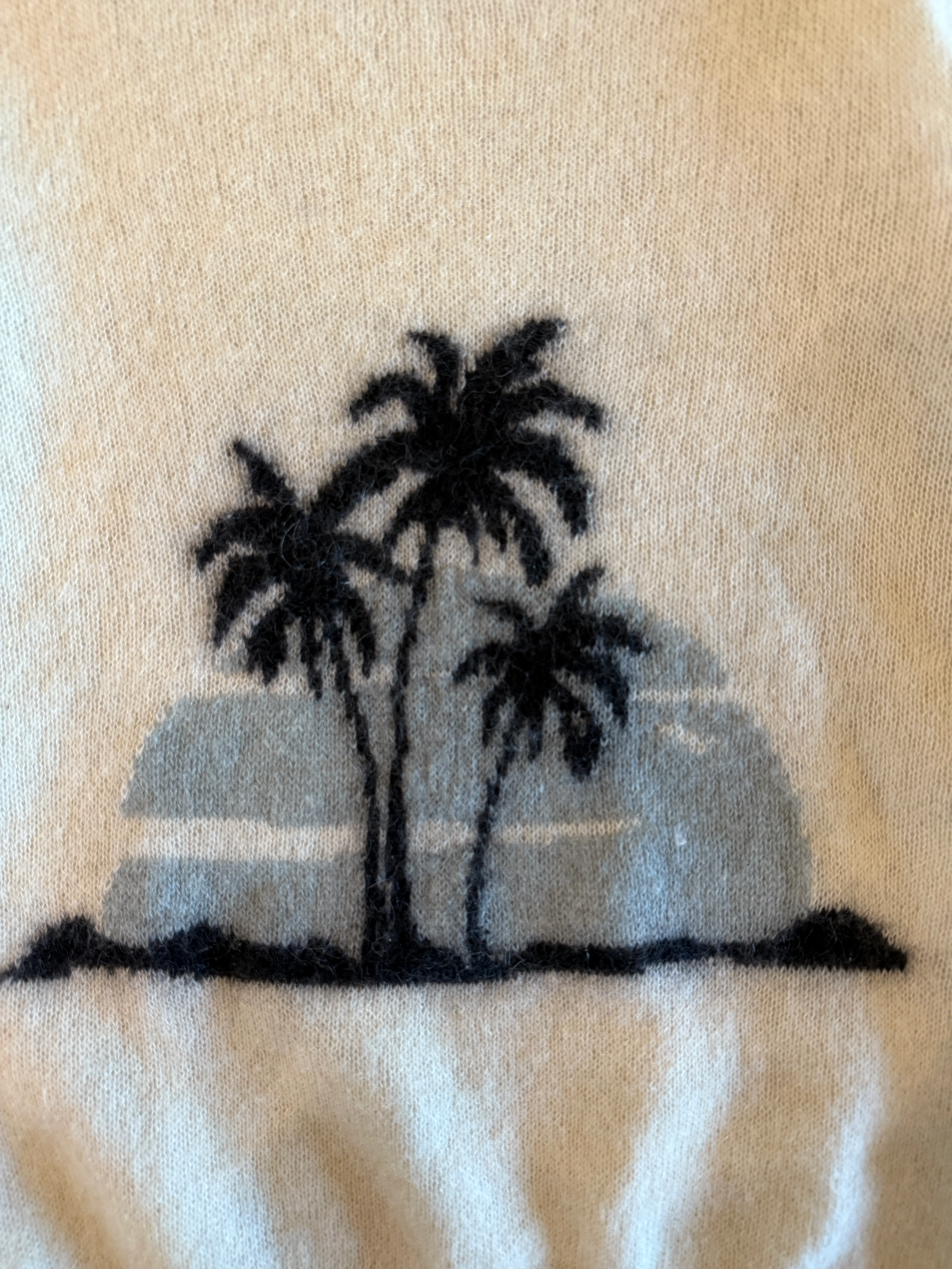 SAINT LAURENT FW2017 MOHAIR PALM TREE SWEATER - Image 3