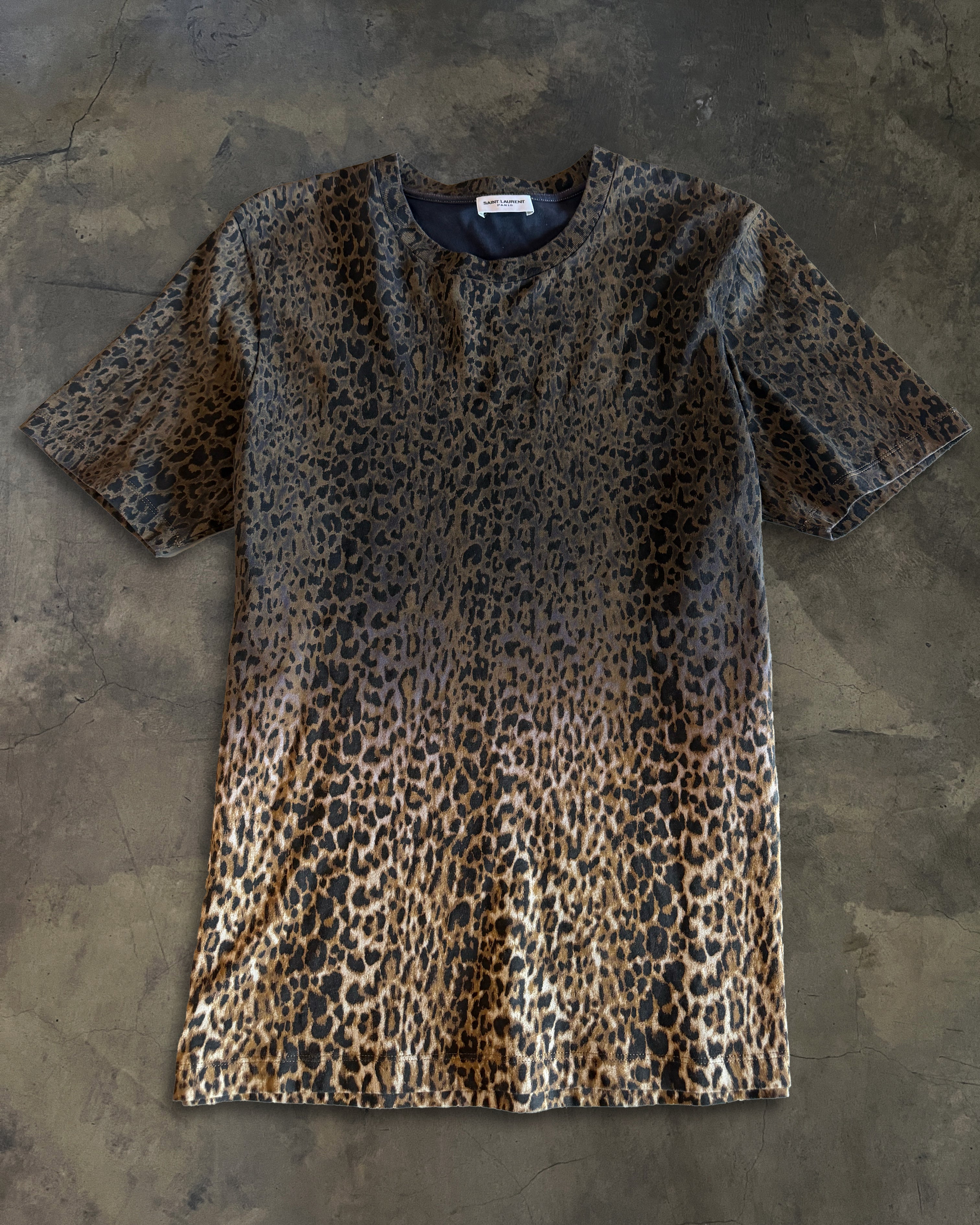 SAINT LAURENT FW2020 ANIMALIER OMBRE TEE