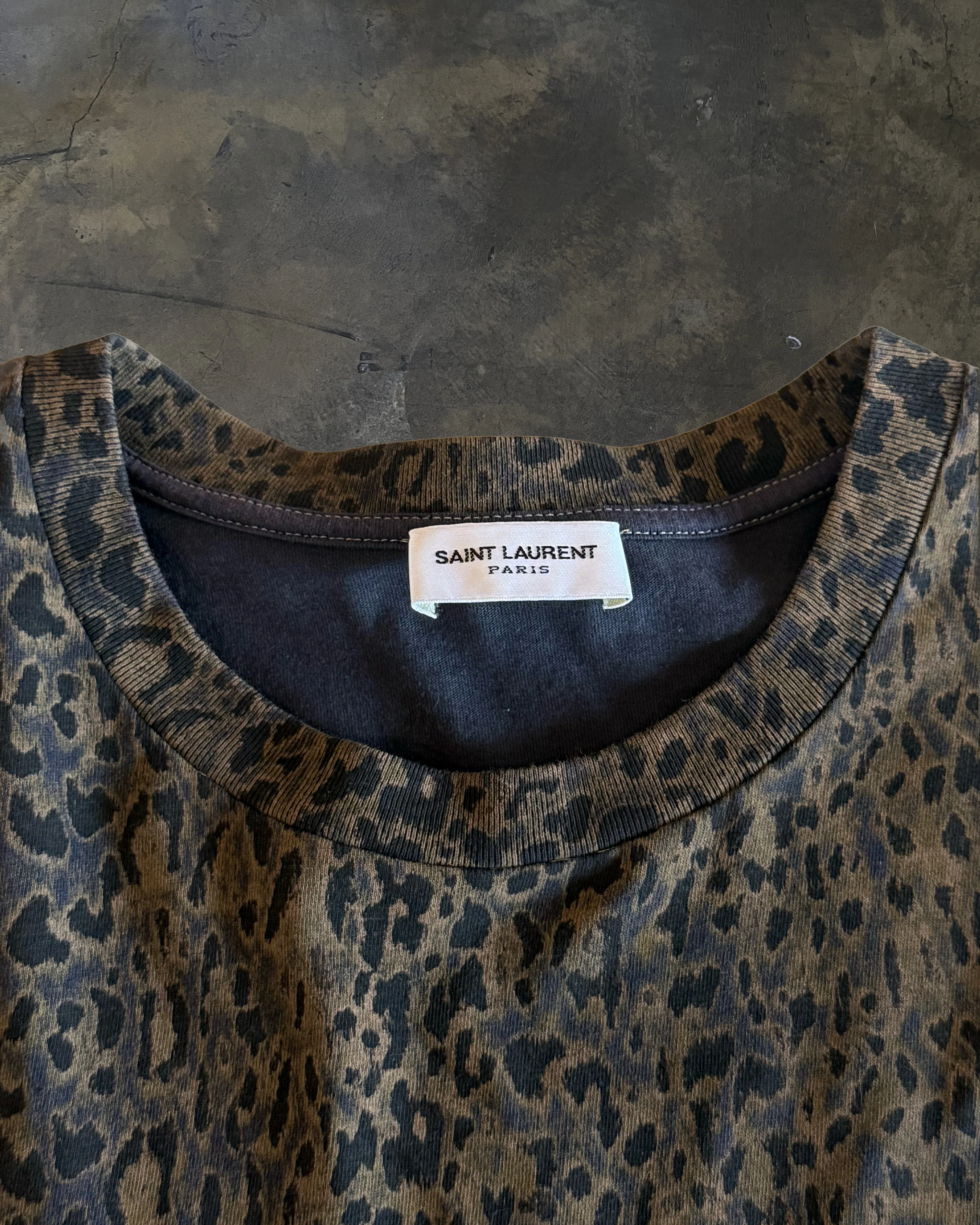 SAINT LAURENT FW2020 ANIMALIER OMBRE TEE - Image 2