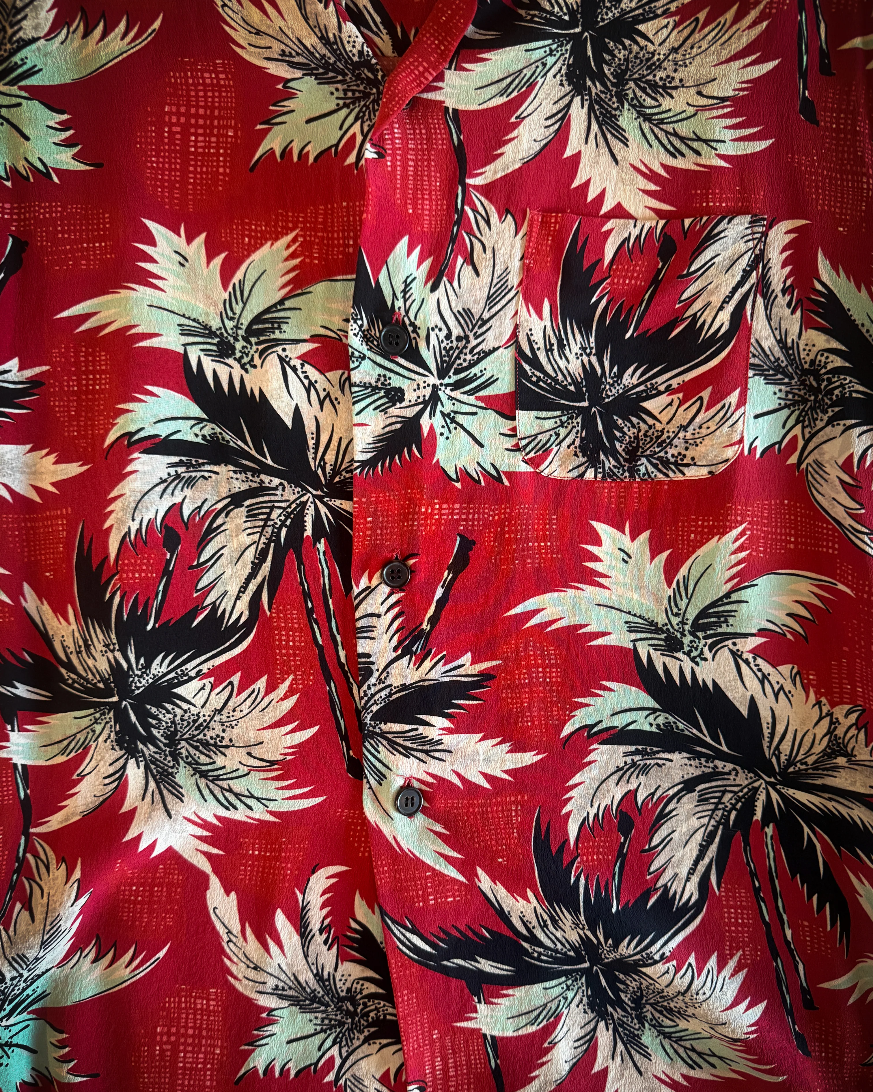 SAINT LAURENT SS2013 RED FLORAL SHIRT - Image 3