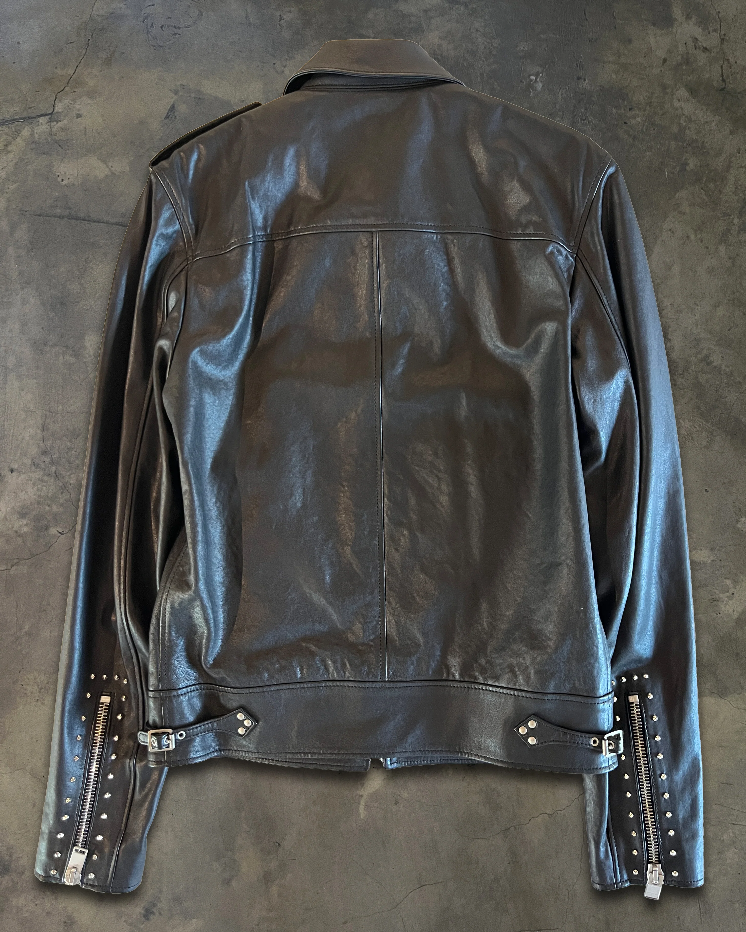 SAINT LAURENT SS2014 RUNWAY STUDDED LEATHER JACKET - Image 5