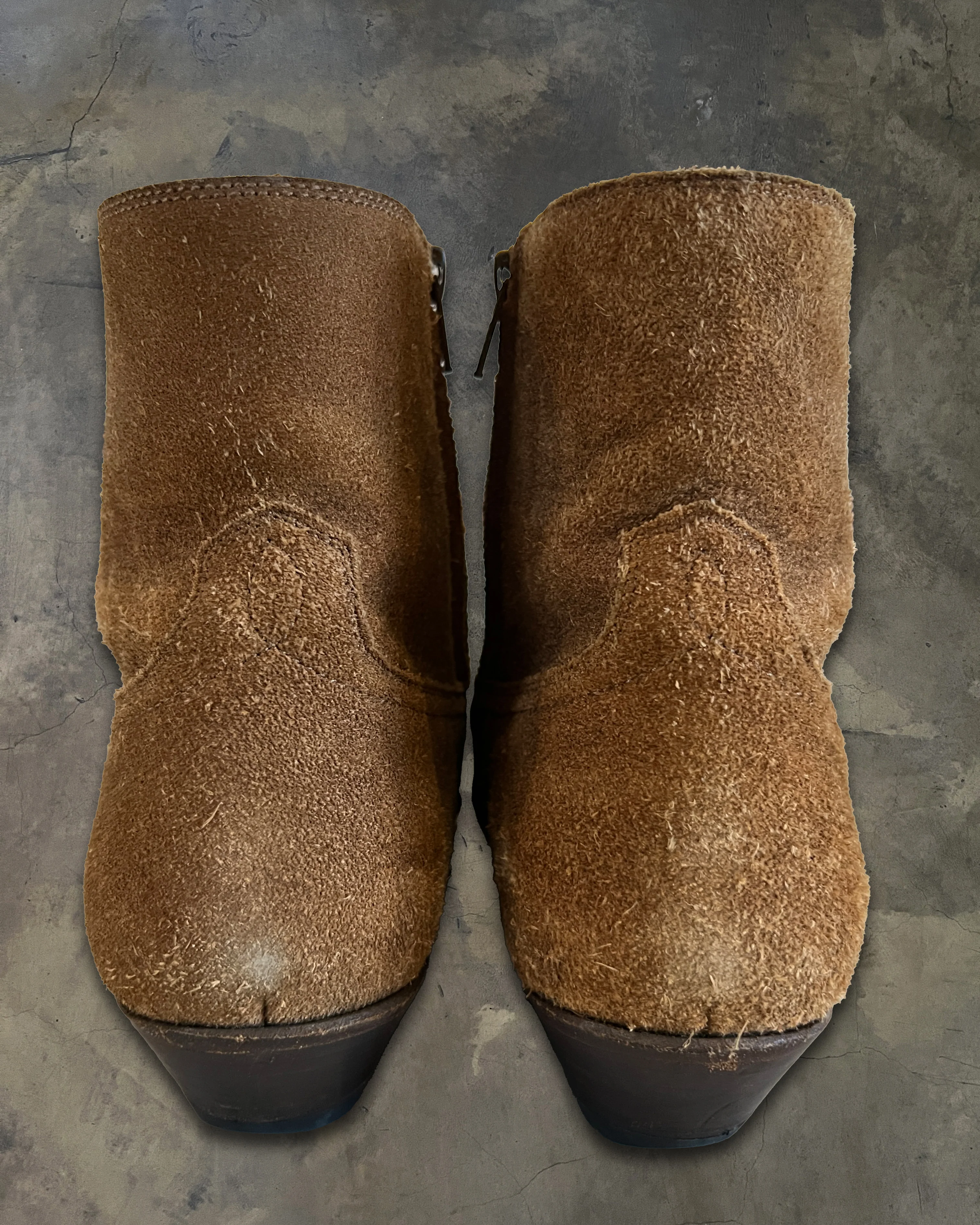 SAINT LAURENT SS2015 SANTIAG SUEDE BOOTS - Image 5