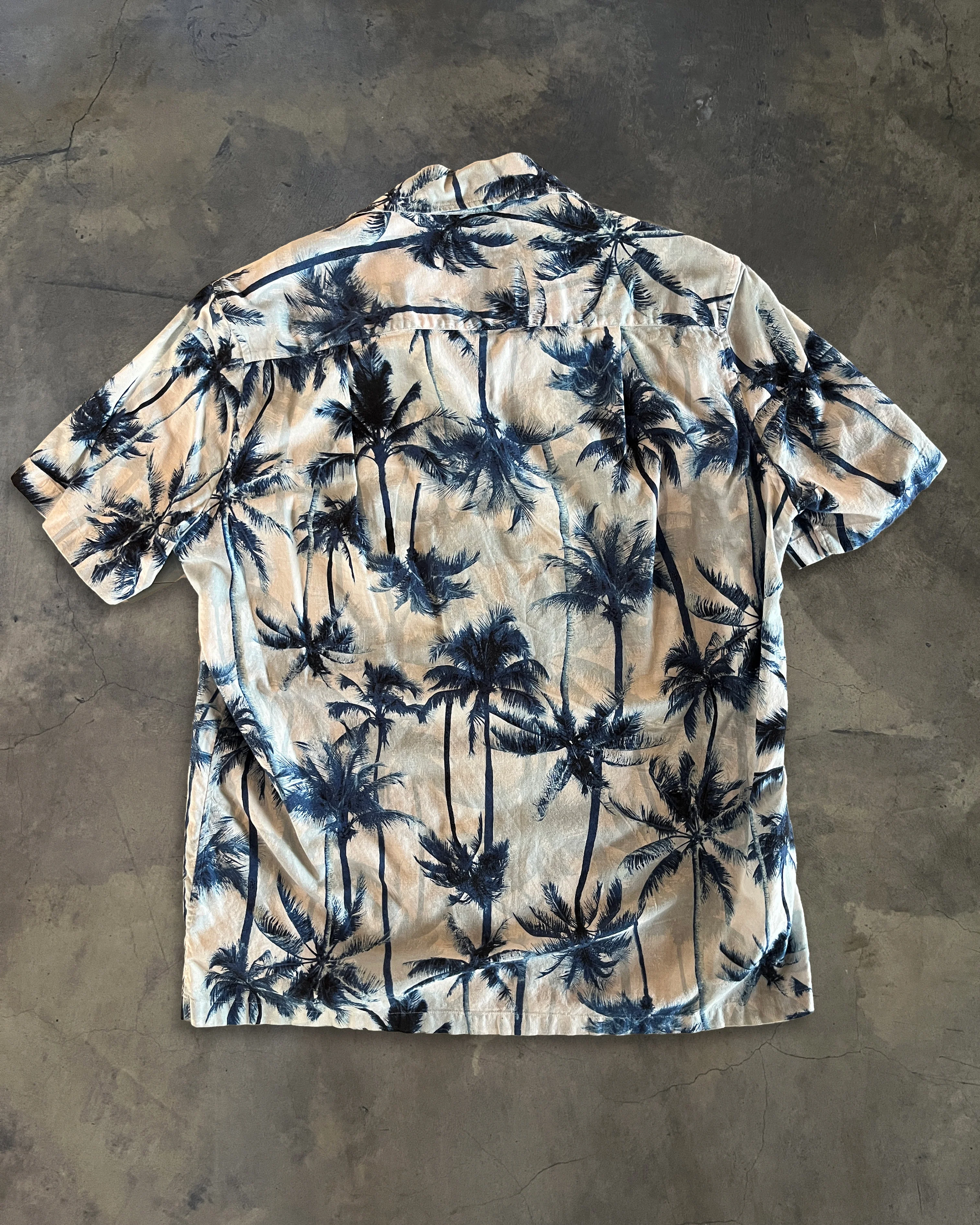 SAINT LAURENT SS2016 "SURF SOUND" SHORT SLEEVE PALM BUTTON-UP - Image 5