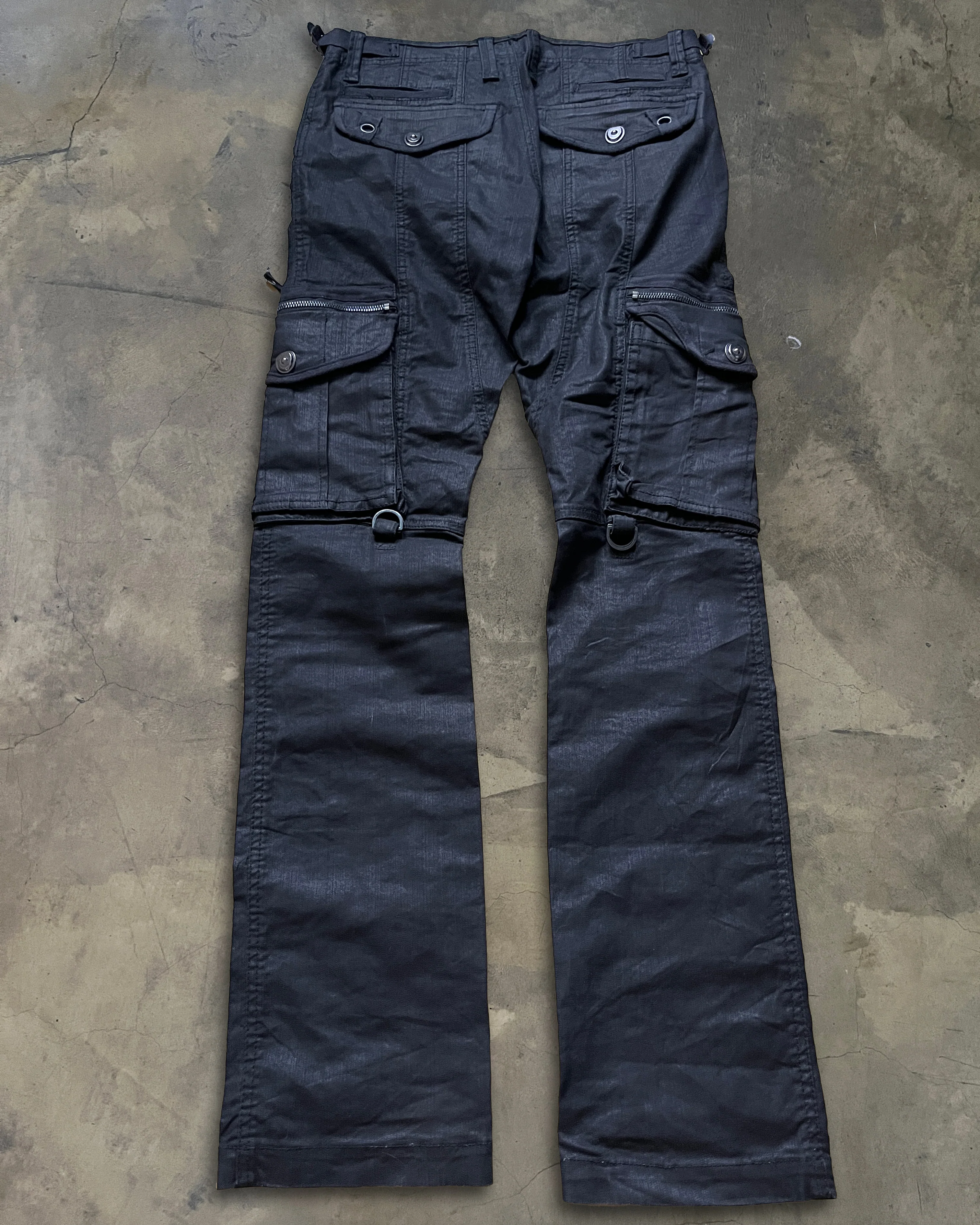 SCHLUSSEL WAXED CARGO PANTS ★★★ - Image 4