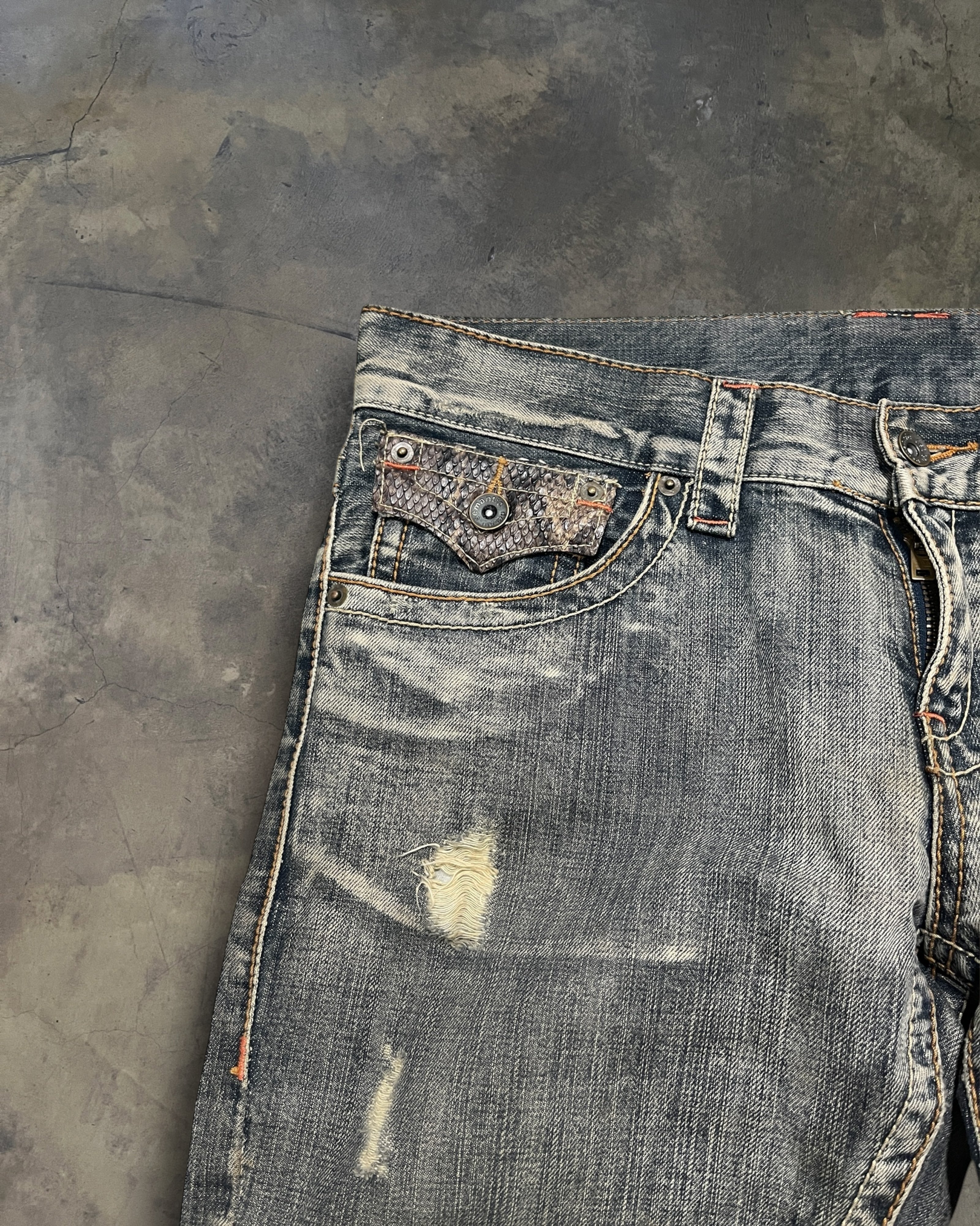 SEMANTIC DESIGN SNAKESKIN DENIM - Image 3