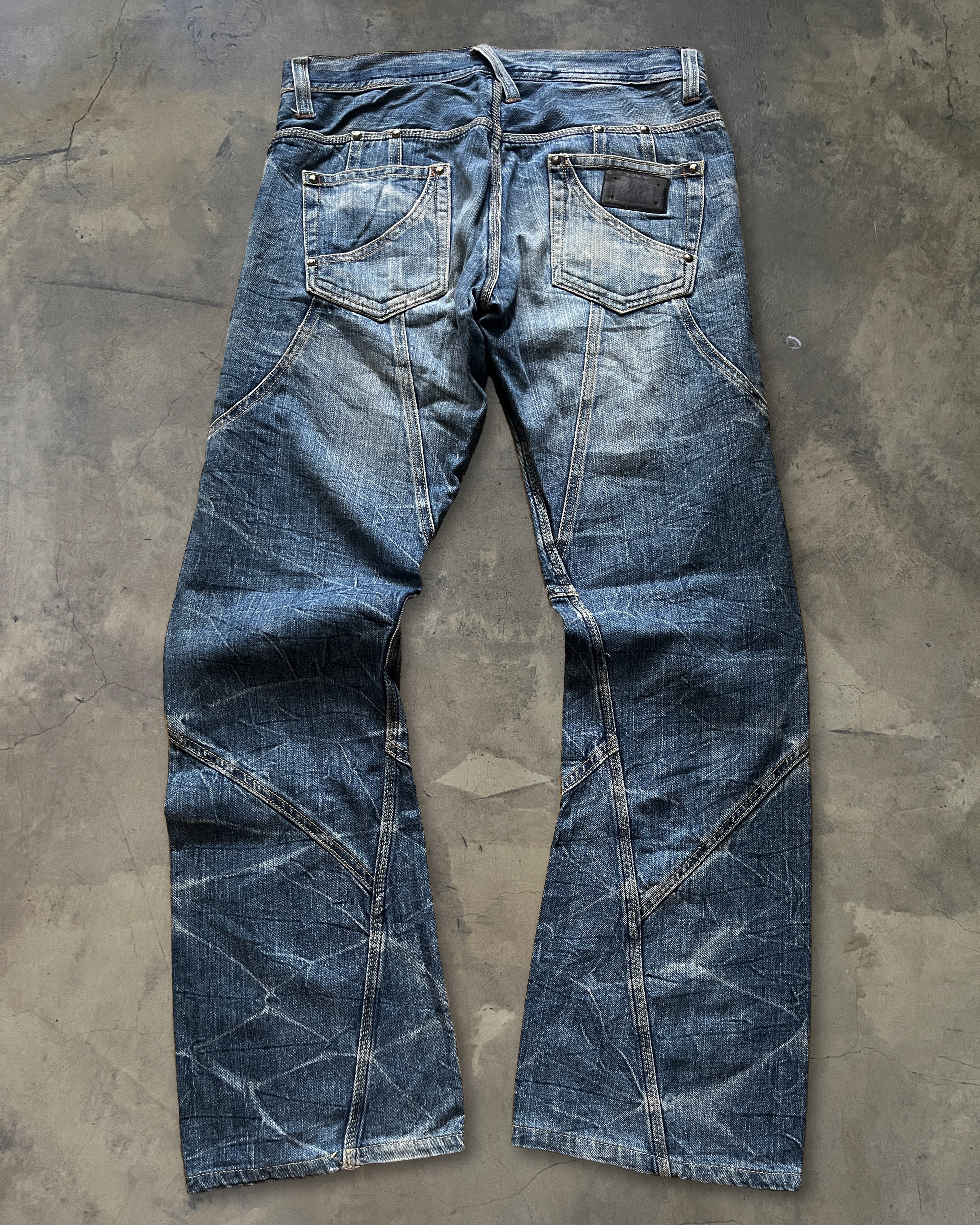 SEMANTIC DESIGN STUDDED BOOTCUT JEANS ★★★ - Image 3